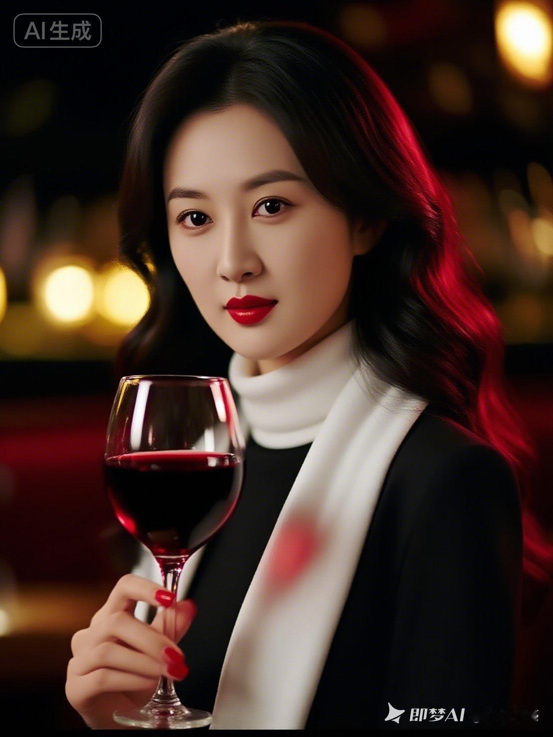 红酒与优雅的碰撞，尽显女性魅力！