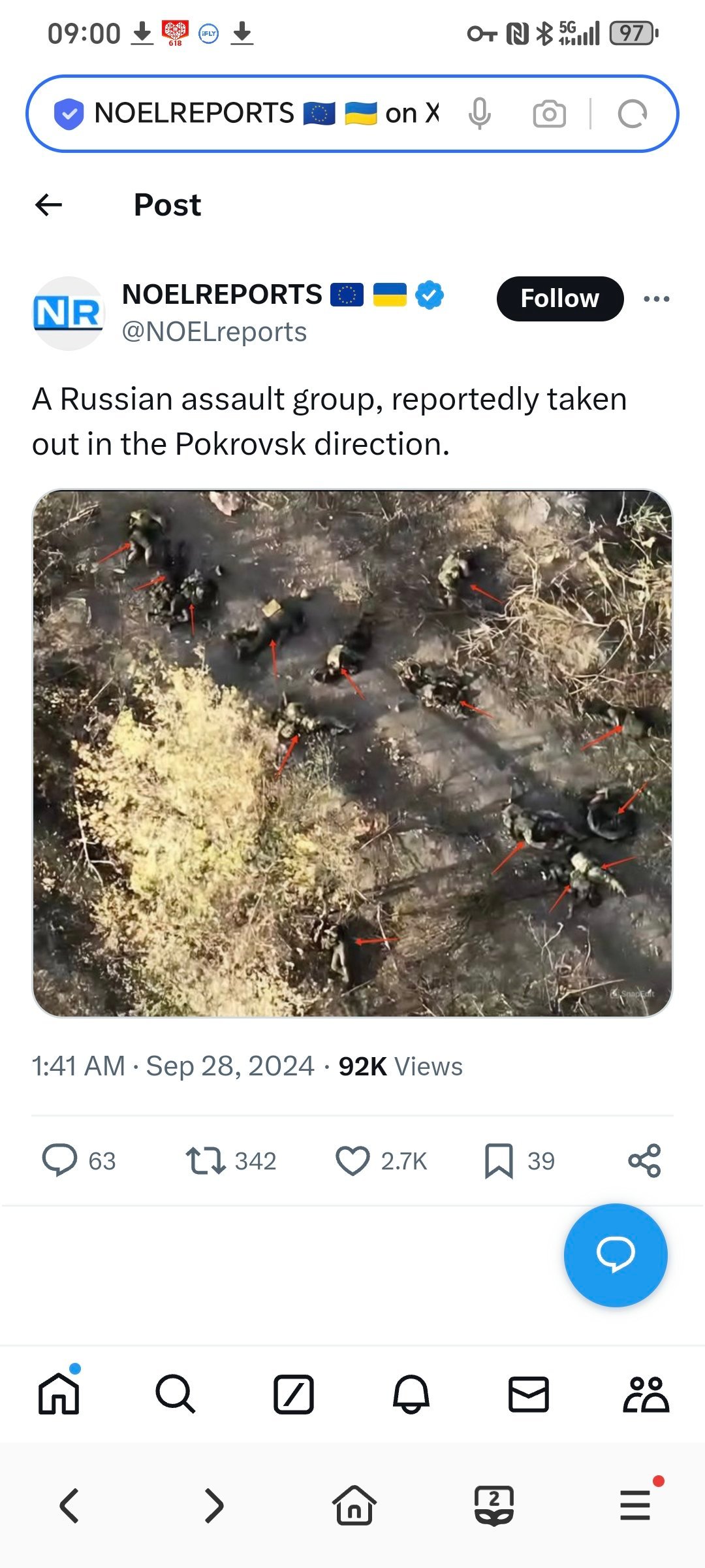 在波克罗夫斯克方向被消灭的俄罗斯突击队。 ​​​