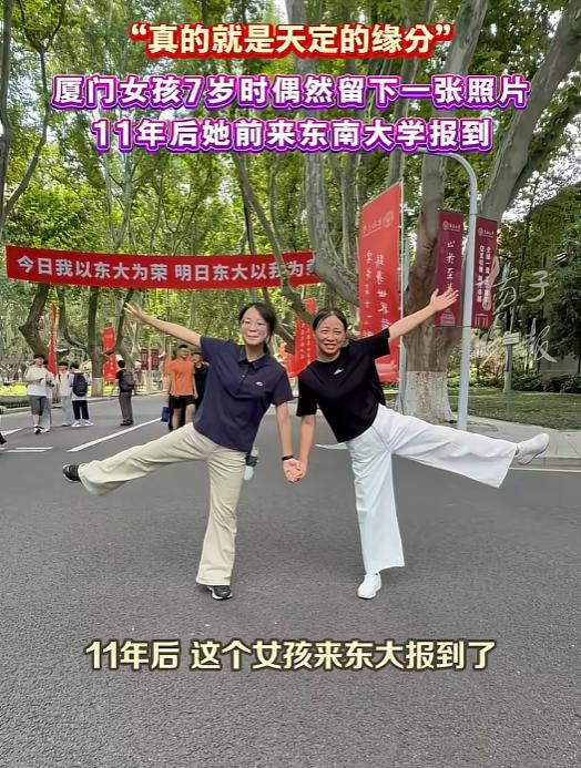 11年前随手拍的一张照片，11年后成了大学报到的"通关凭证"。女孩和东大的缘分，