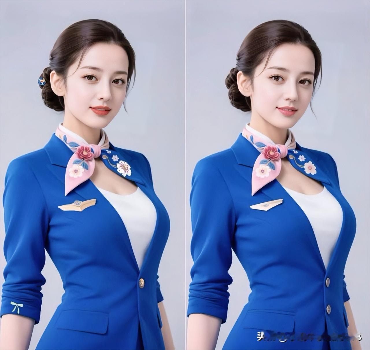 蓝衣美人，浅笑动人
考眼力 请找岀10处不同[灵光一闪]