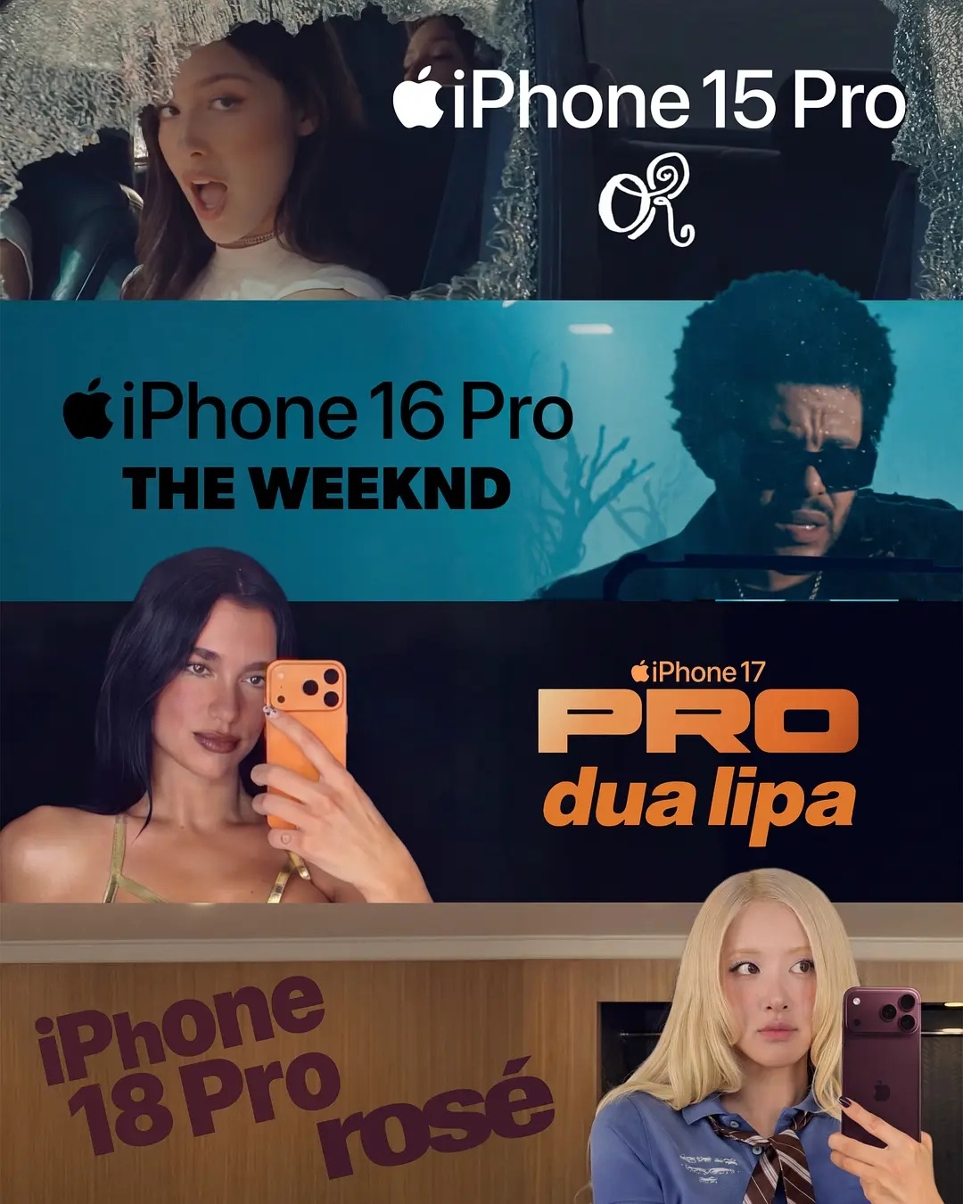 ROSÉ朴彩英手上iPhone18Pro像p的救命！朴彩英手里的18pro被大家
