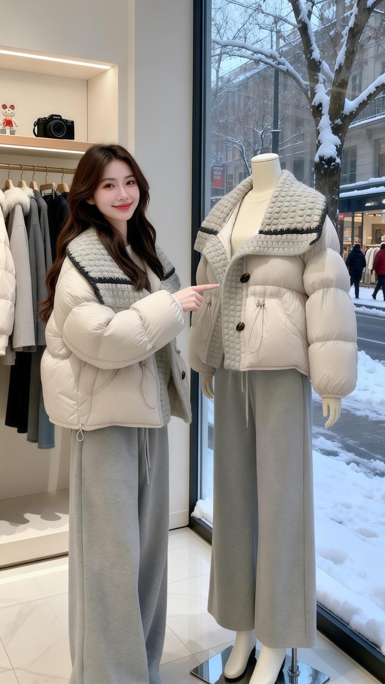 小个子穿搭 韩系穿搭 冬季必备 冬季新款 温柔穿搭