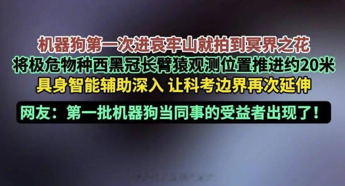 机器狗进哀牢山拍到水晶兰，这事看着是科技新闻，本质上是科考逻辑的一次迭代。哀牢山