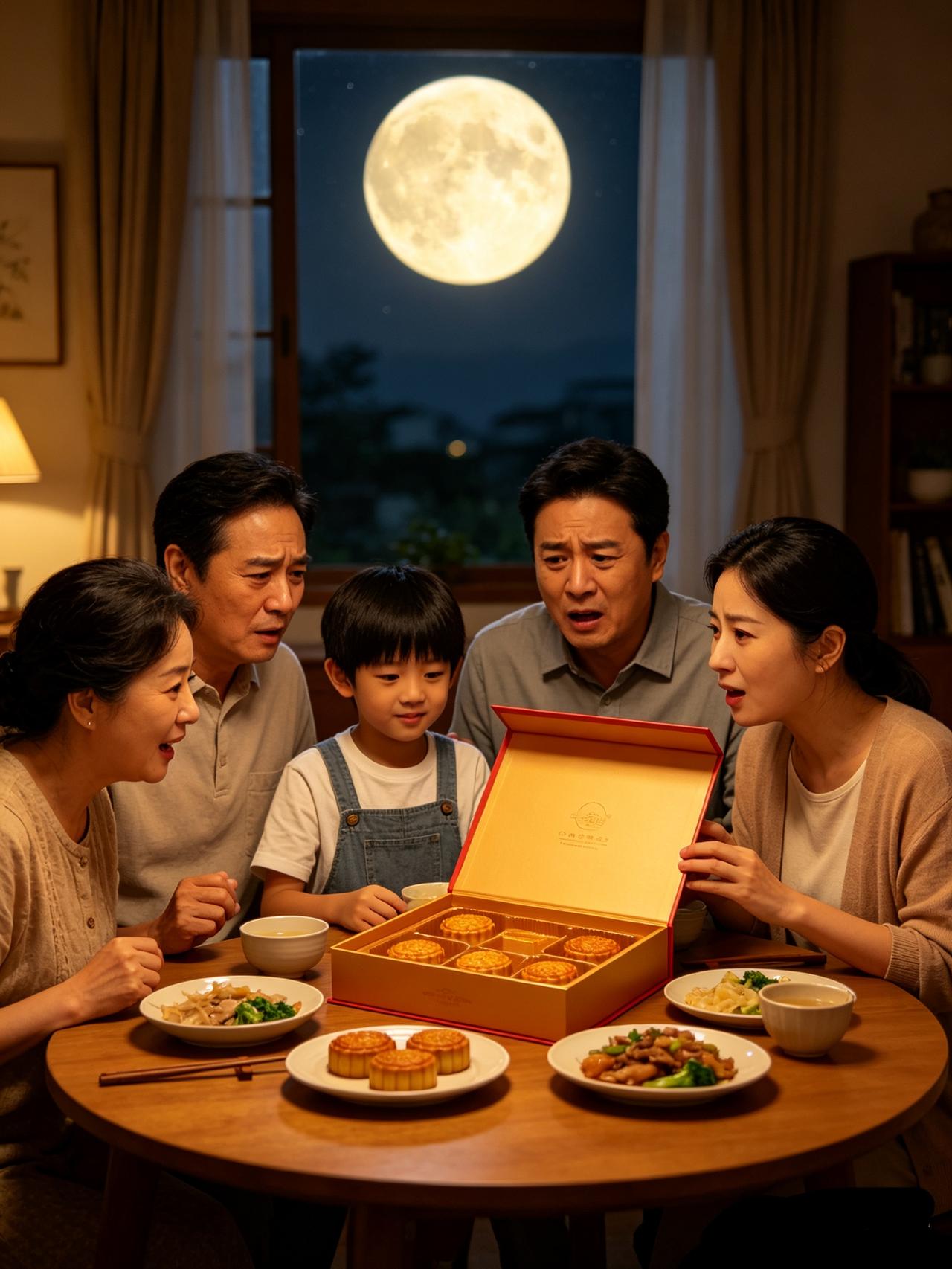 一盒月饼四家亲戚来回转送，中秋傍晚竟兜回自己家里

中秋佳节，走亲访友少不了礼盒