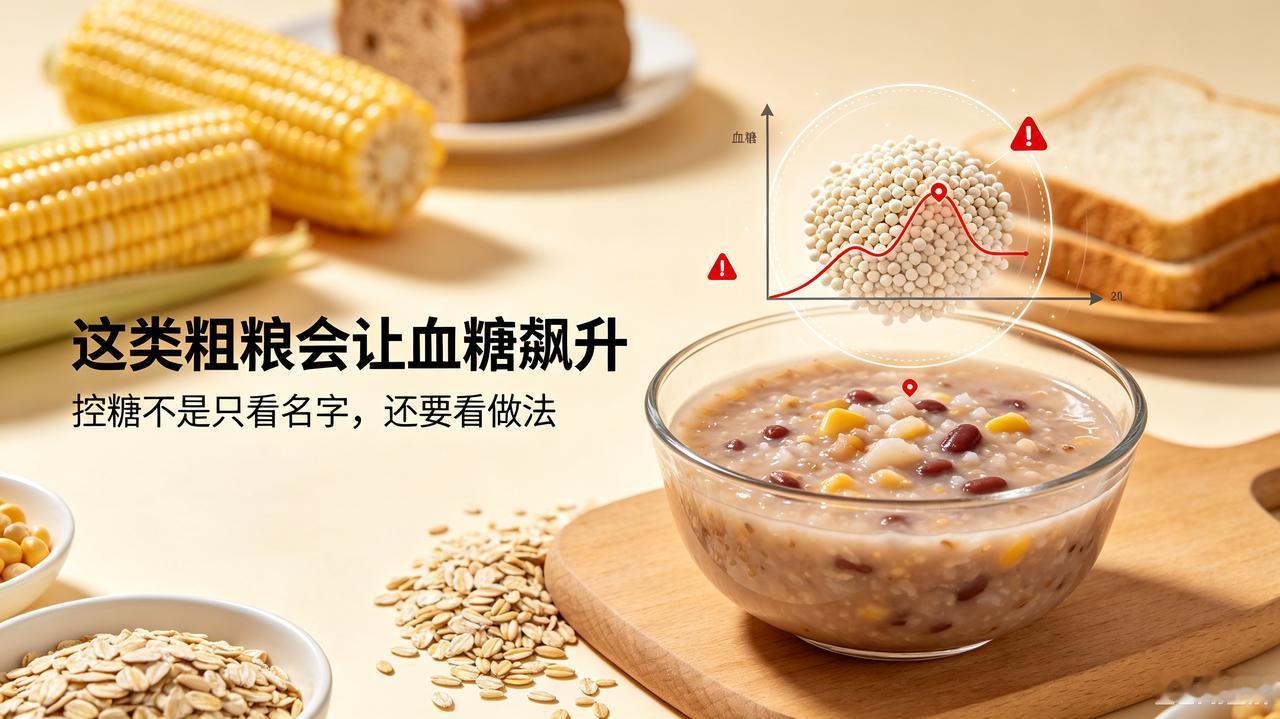 这类粗粮会让血糖飙升，很多人天天吃
 
不少人控糖的时候，第一反应就是多吃粗粮，