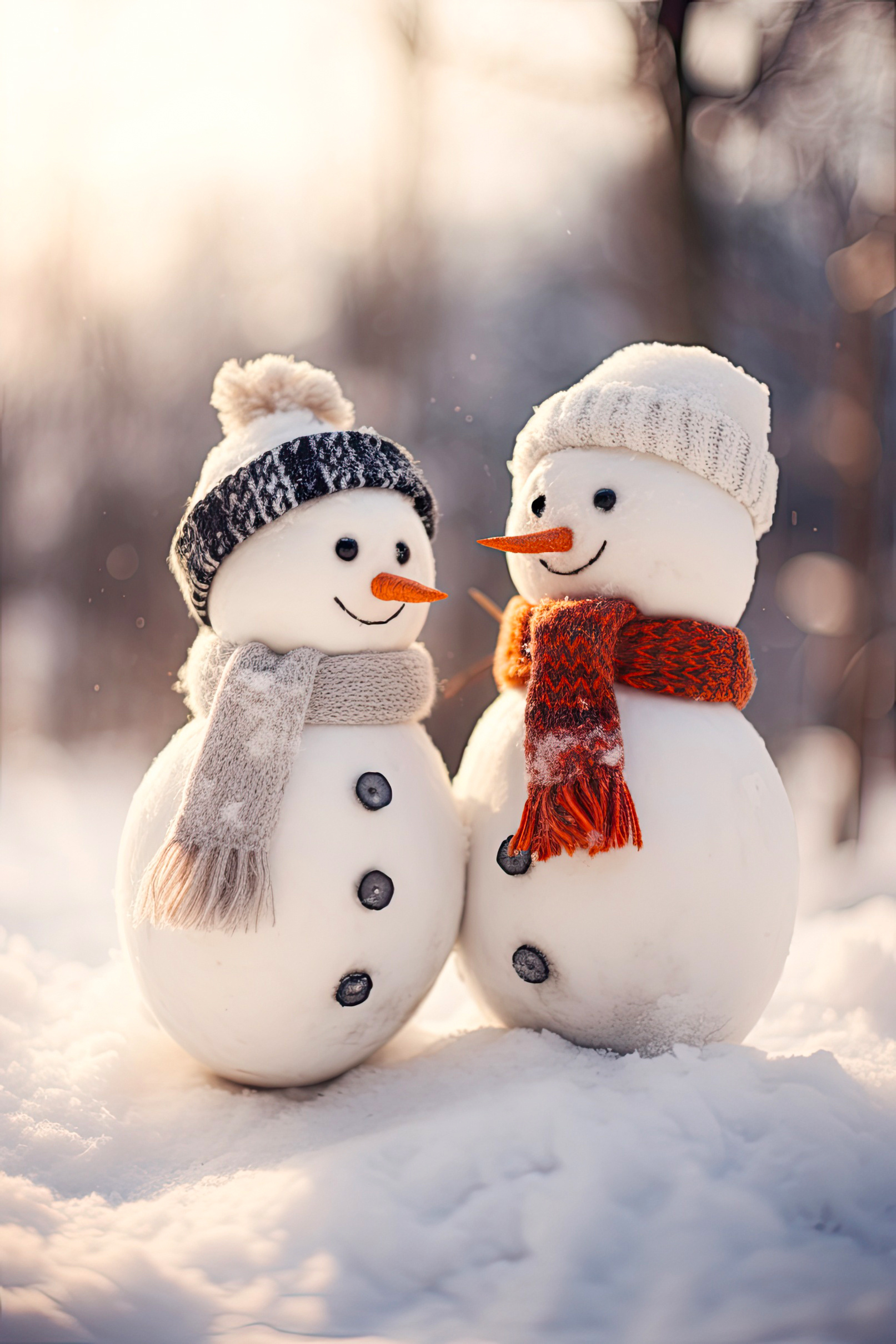 看到这二个可爱雪人的时候，你是不是也在微笑？ ​​​