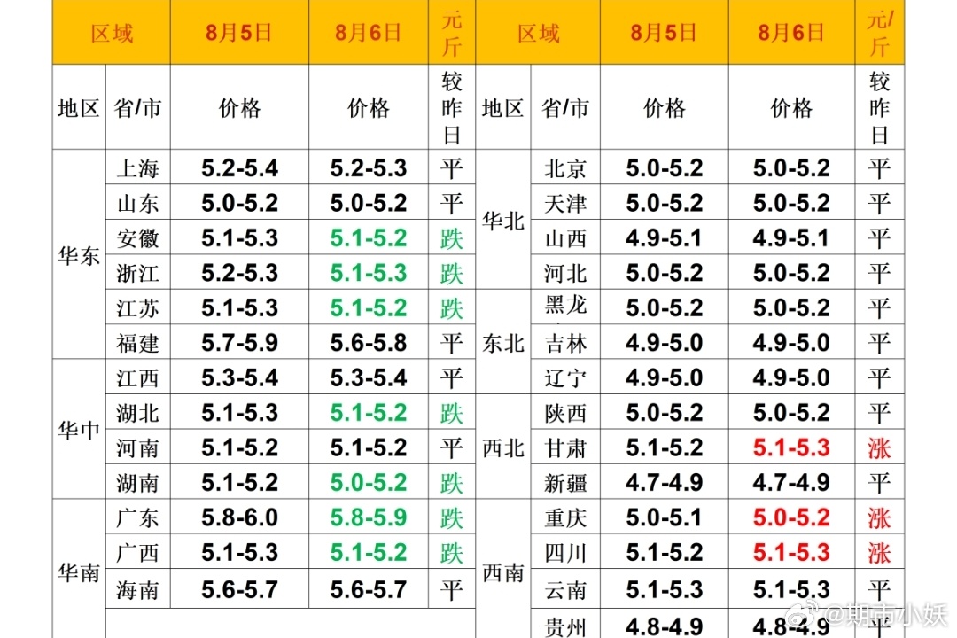 每日猪价 