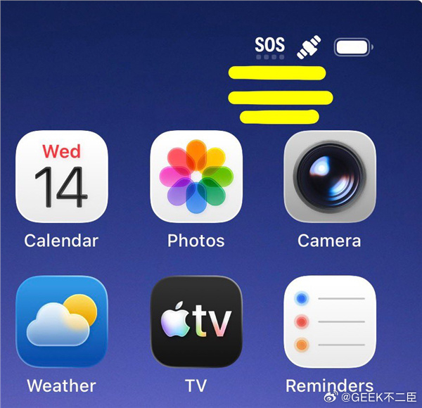 美部分iPhone状态栏显示SOS美国电信运营商Verizon在全美范围内发生重