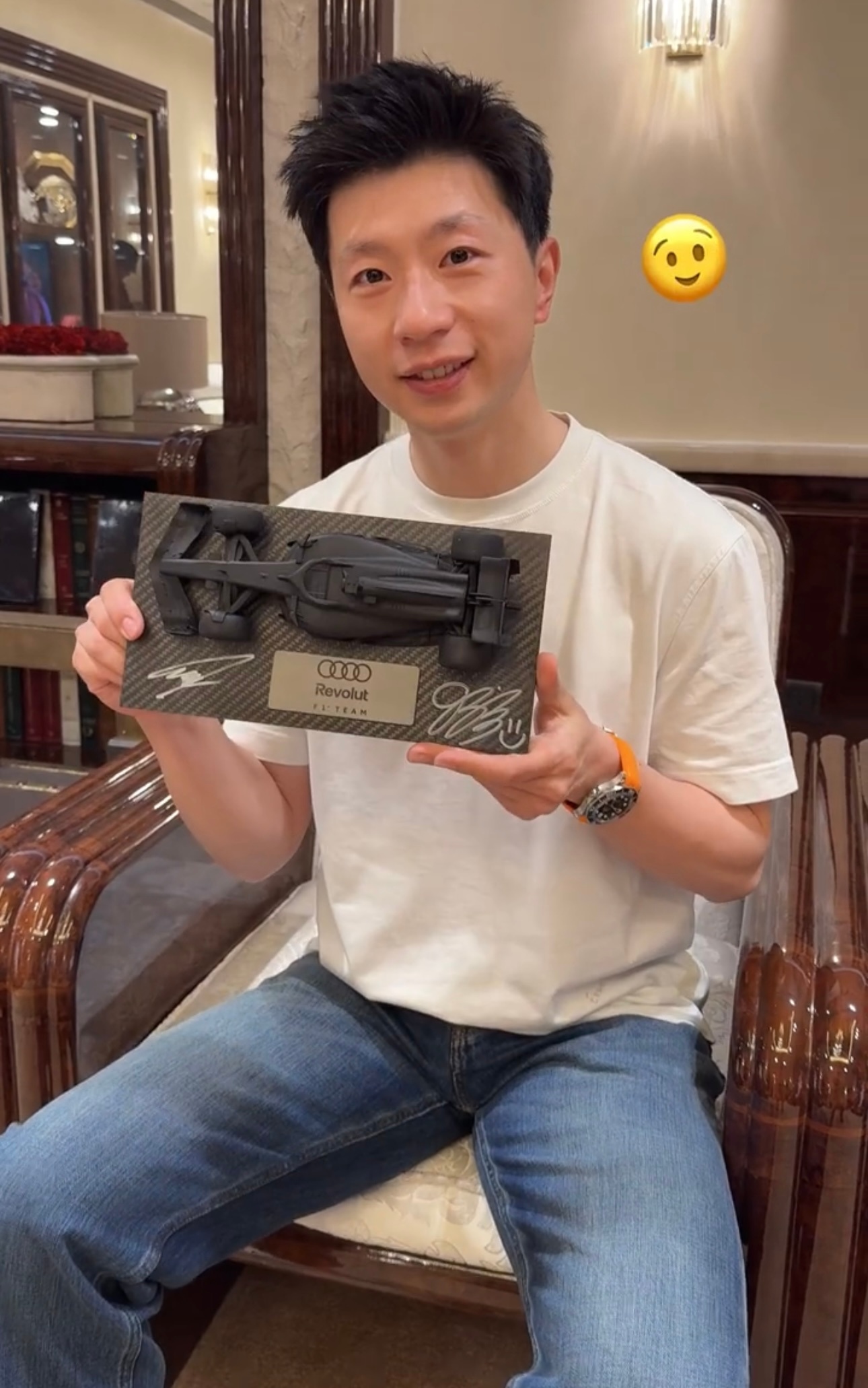 车手老师还给我们画了笑脸😉 