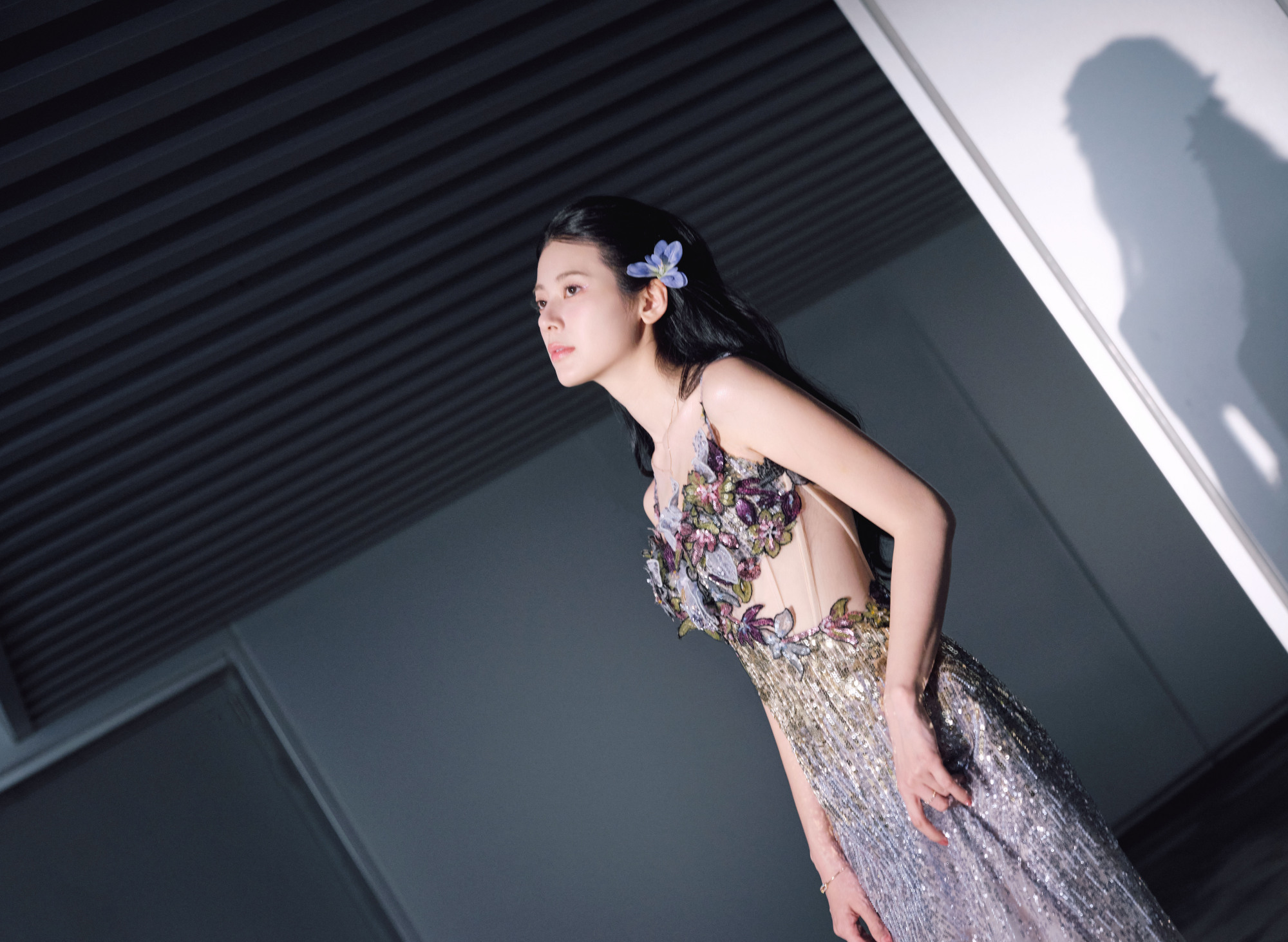 赵昭仪，柔美姿态，迷人的纱裙少女感。赵昭仪