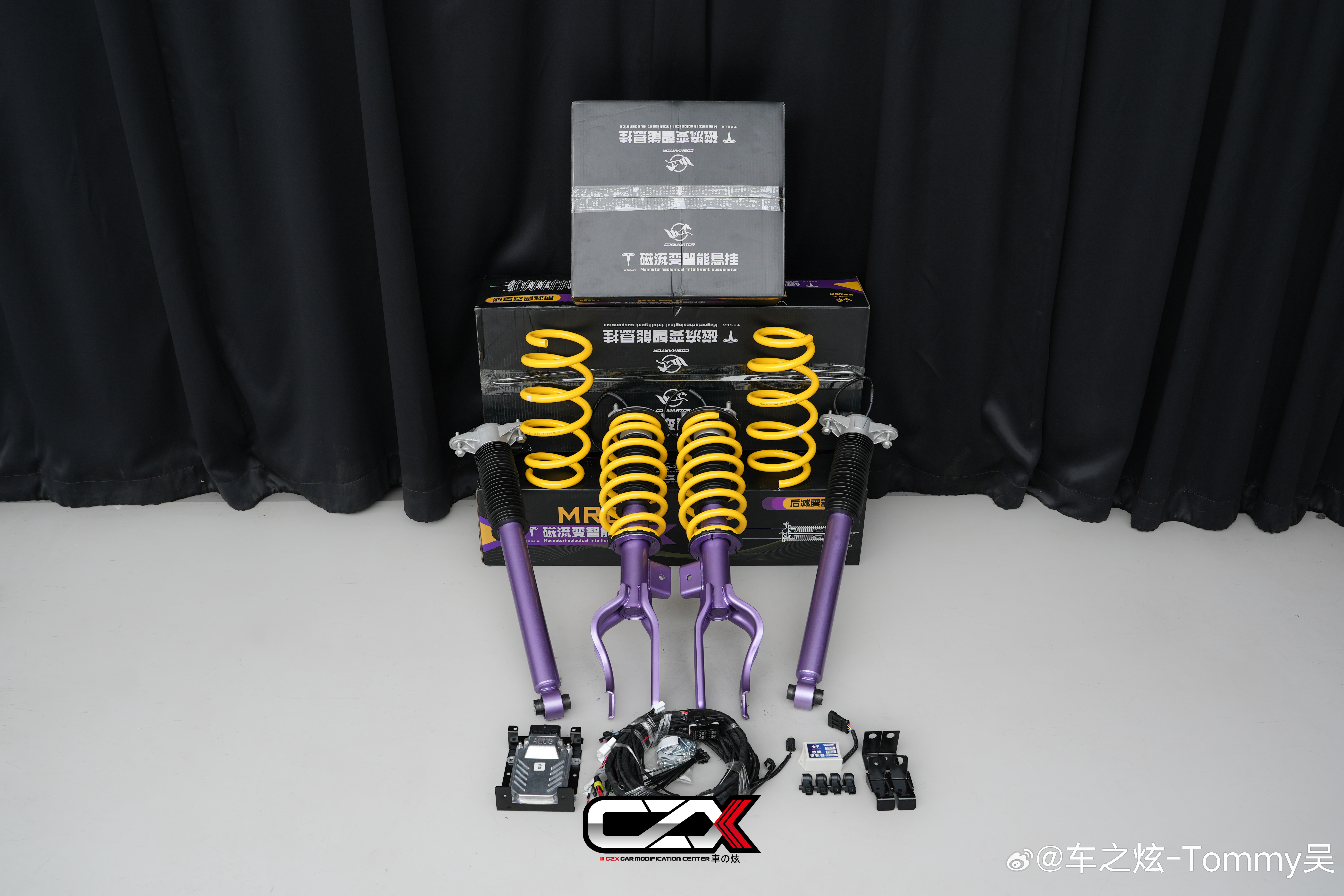 特斯拉Model 3四驱版悬挂 MRC磁流变避震(弹簧编号:CSMTM0401/