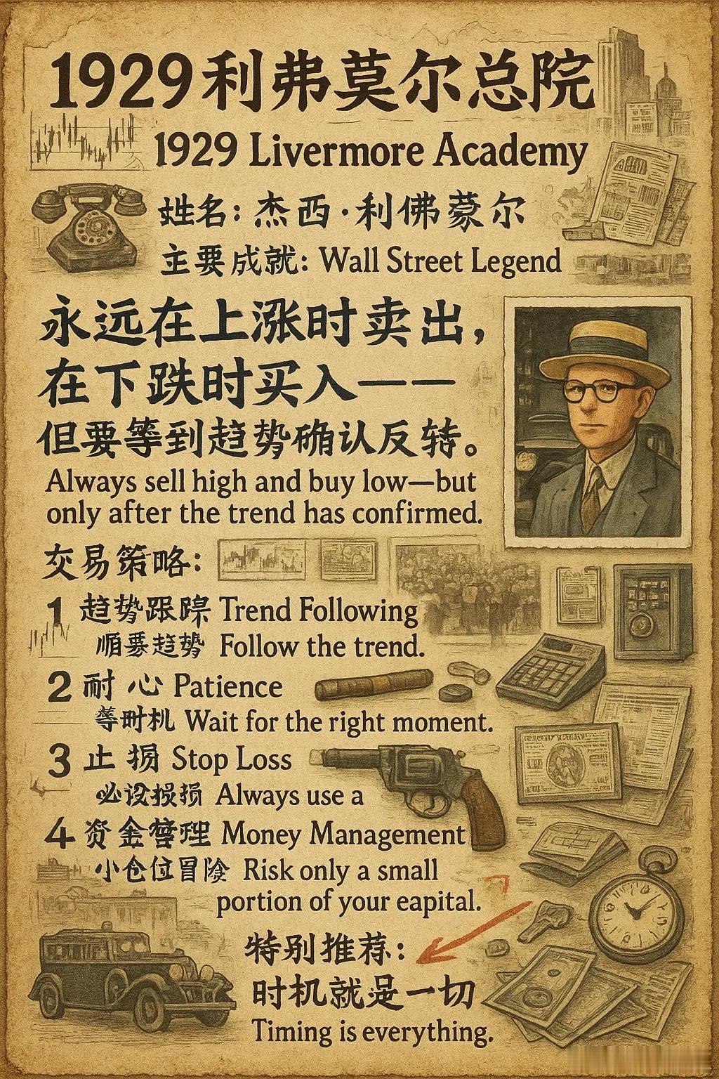 把掌声卖给人群，把灰烬留给自己，这才是高阶的买与卖。利弗莫尔说：永远在上涨时卖出