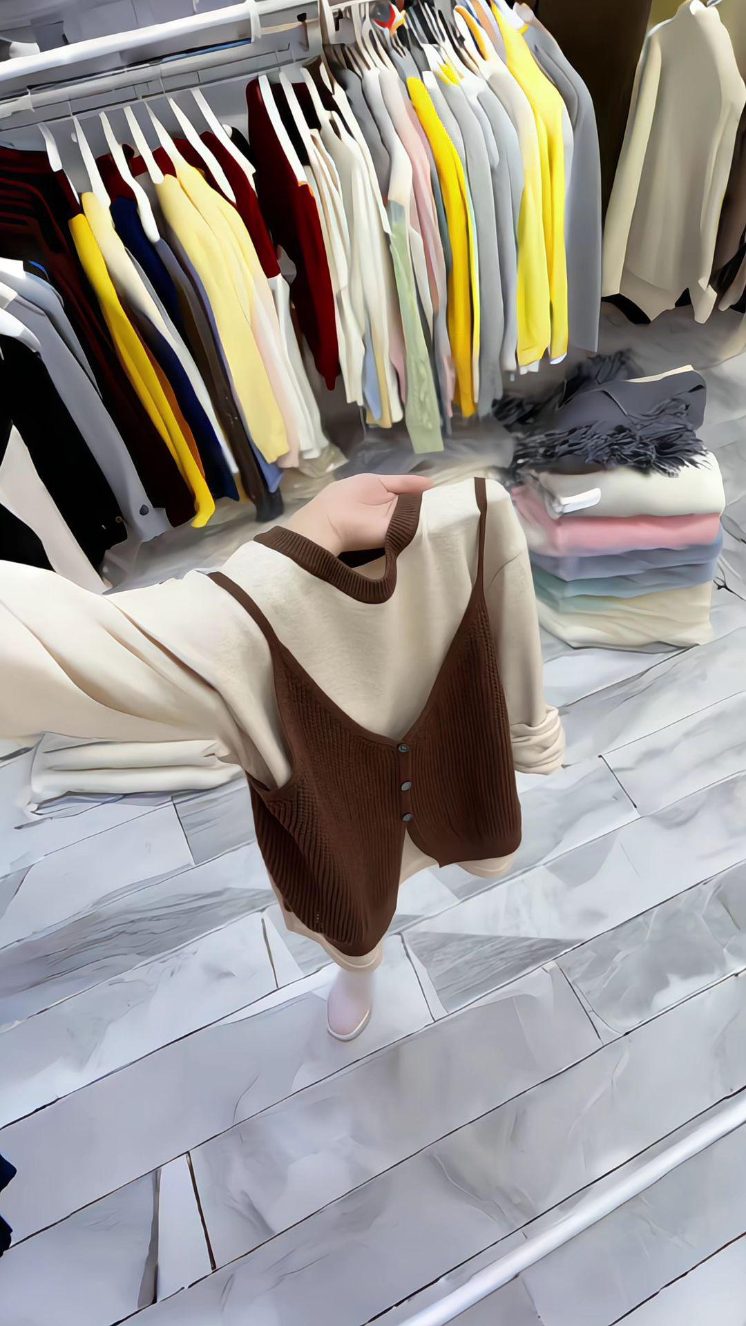 韩系穿搭 慵懒风穿搭 针织衫 早秋穿搭 这也太好看了