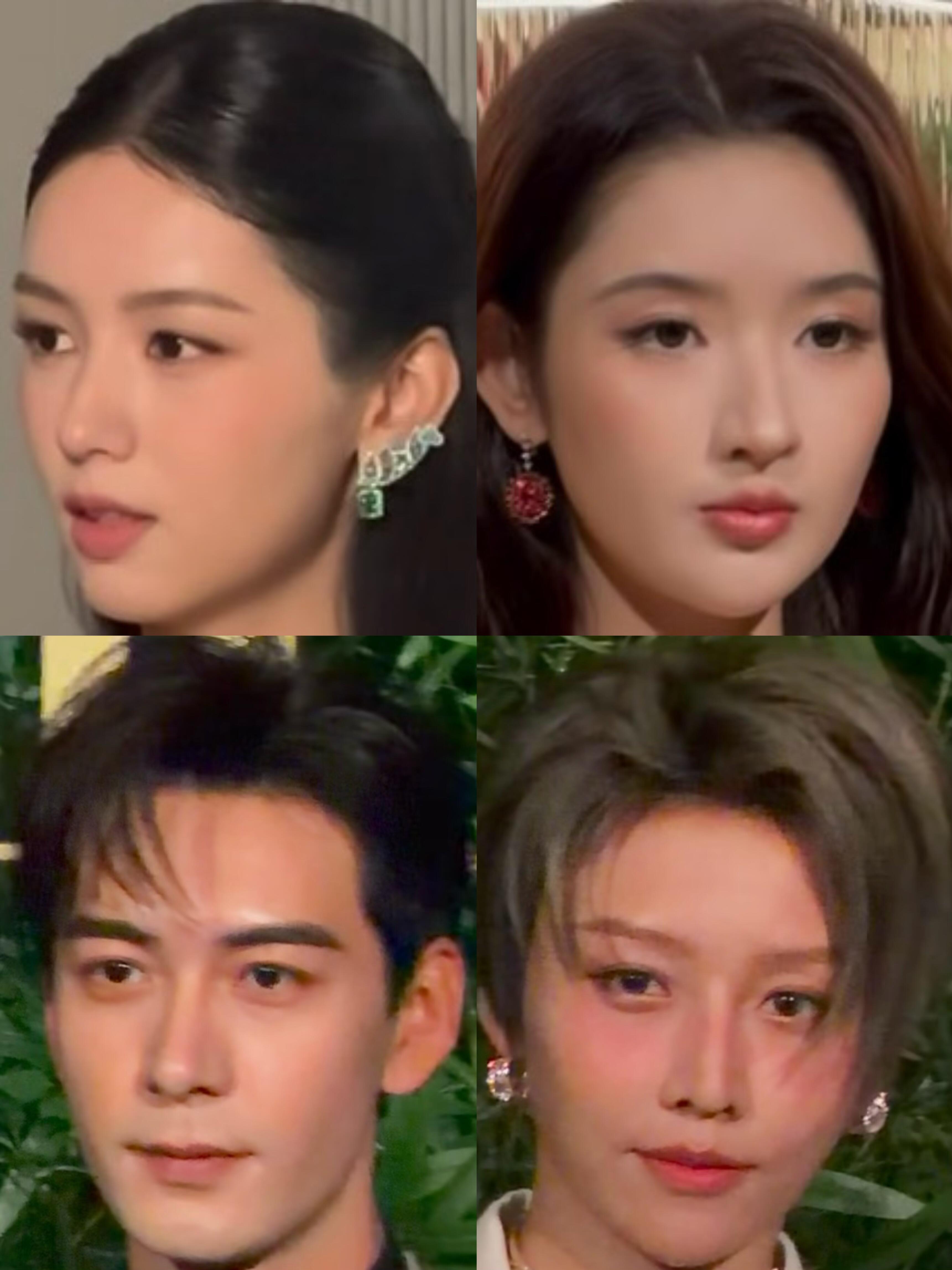 Dior今晚活动明星怼脸生图明星果然是明星，要是我的脸在上面就铺满屏幕了周也｜王