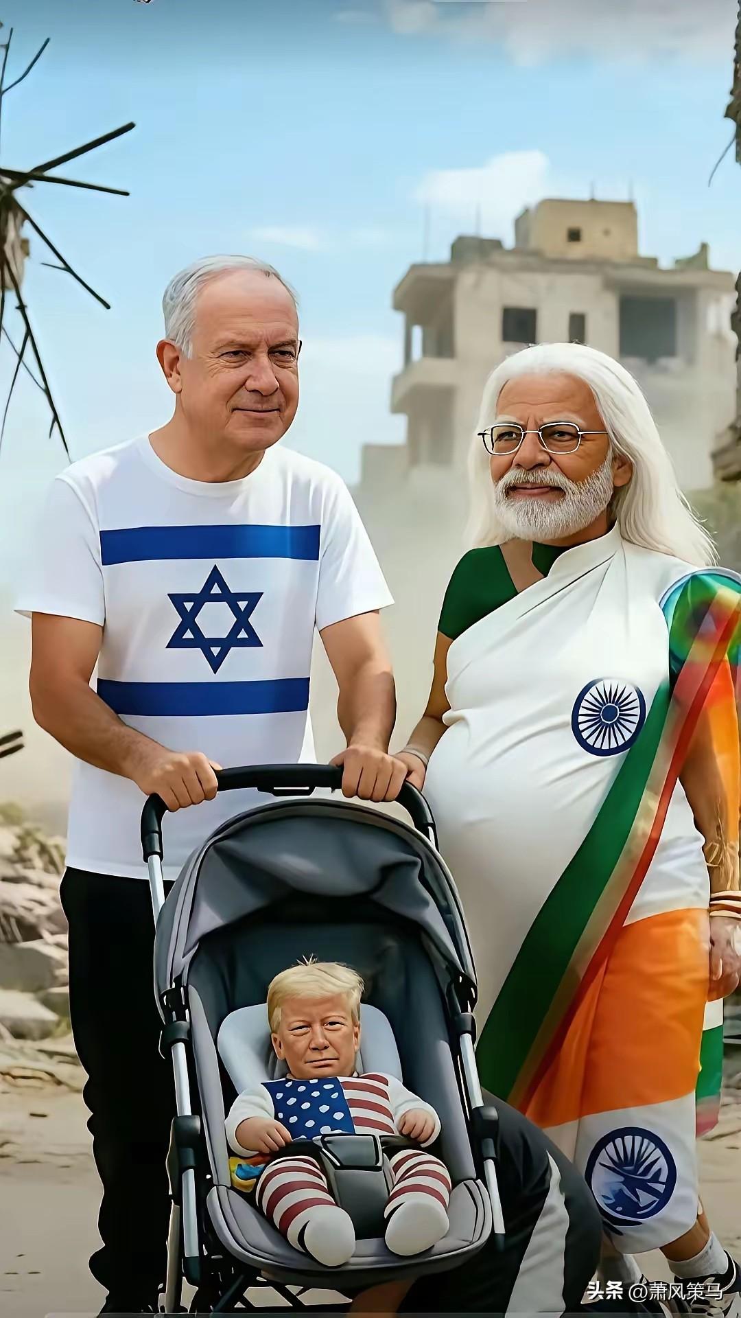 美以印这三角关系，被网友调侃成奇葩家庭组合，细品还真戳中要害！以色列攥着核心技术