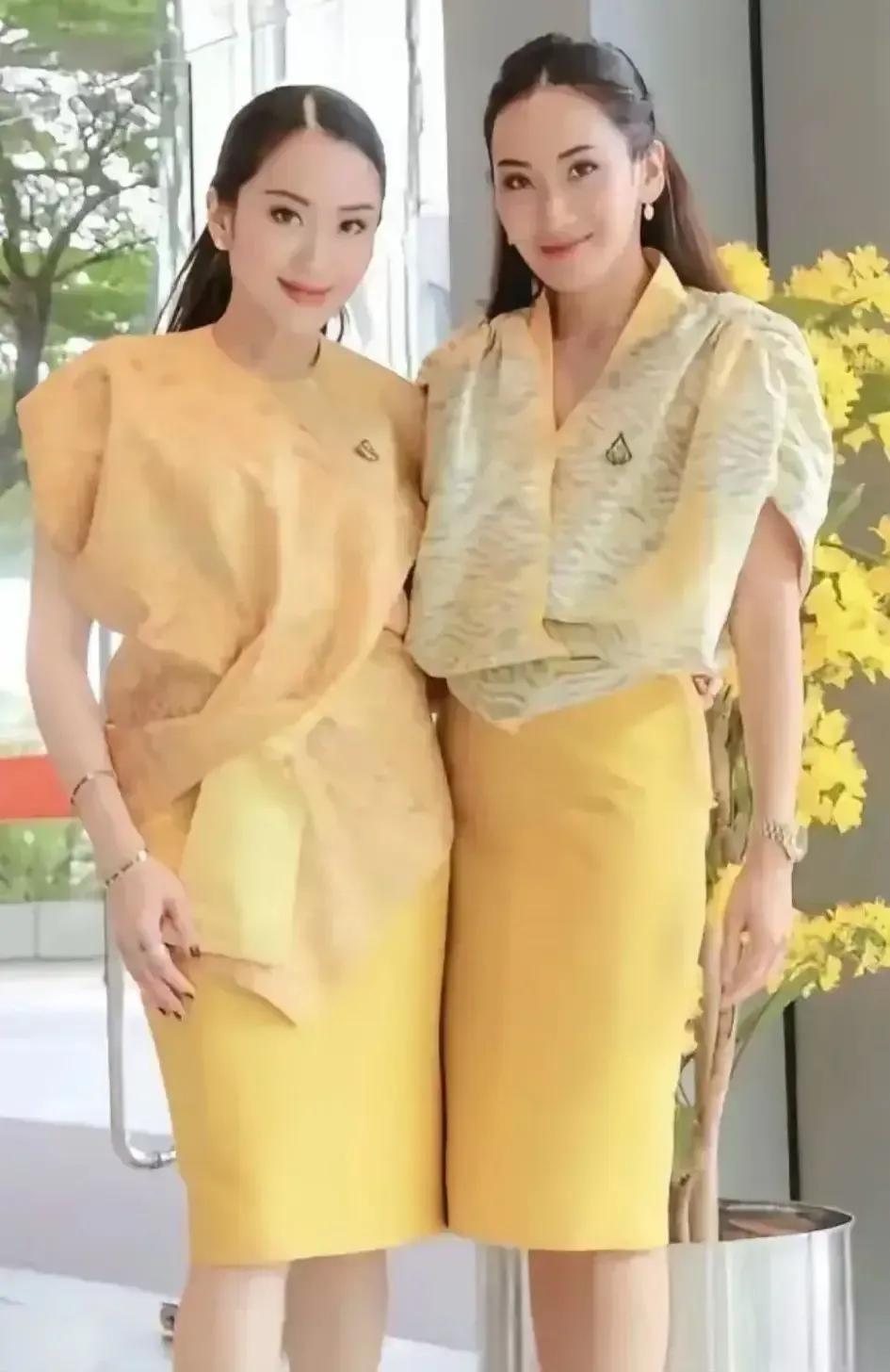 他信有两个如花似玉的千金，一个是大家熟悉的泰国目前停职前总理佩通坦，一个名叫萍通
