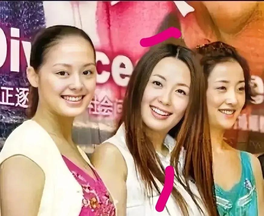 右边的是刘蓓，中间的是杨童舒，左边的美女确实不认识。她大大眼睛，很有气场，是阳光