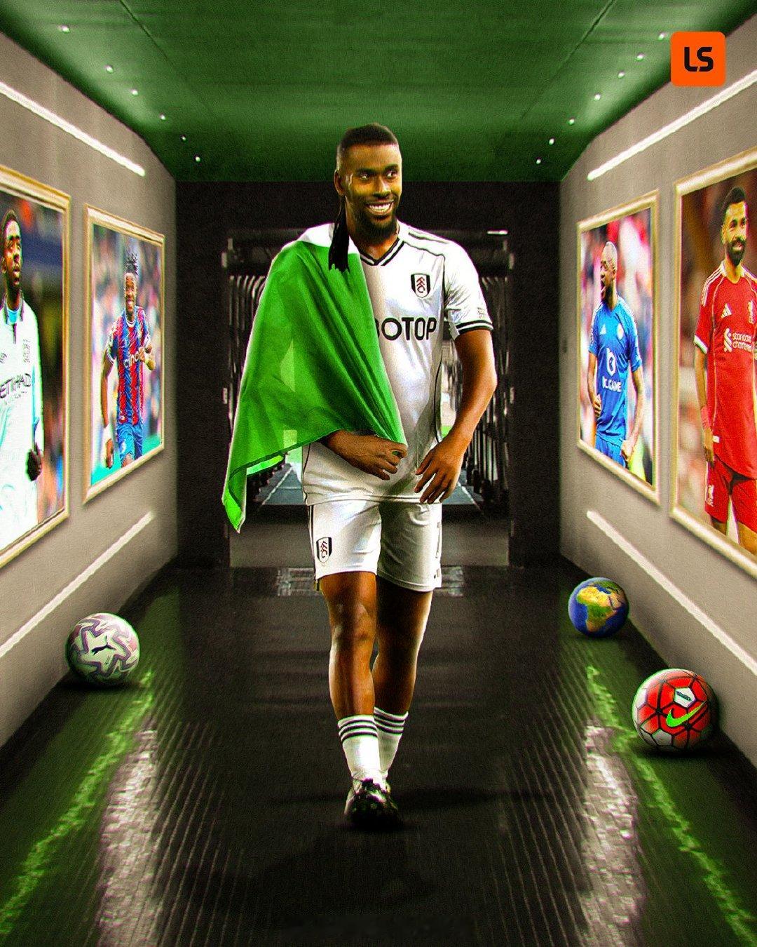 前枪手，现富勒姆球员亚历克斯·伊沃比成为第五位出场300场英超比赛的非洲球员🇳