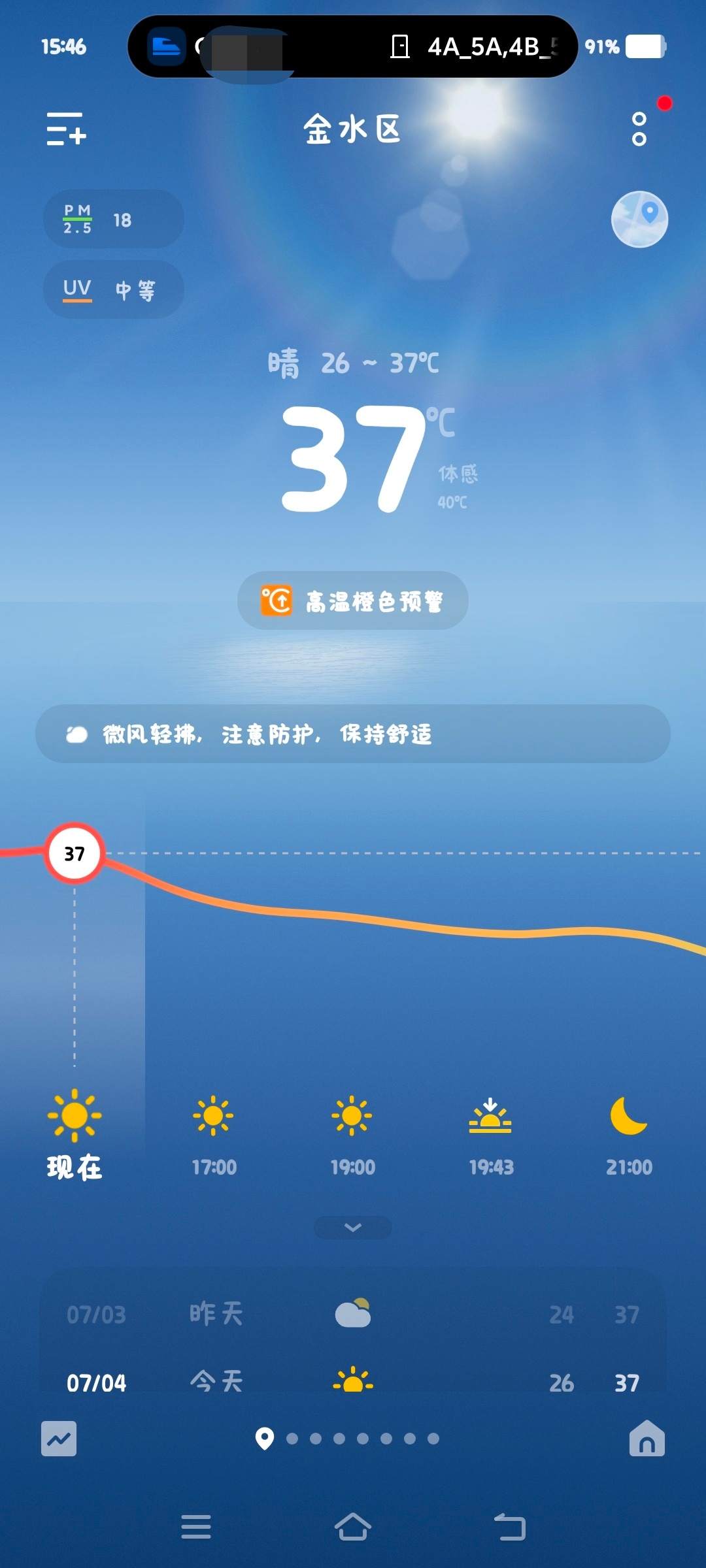 好热啊