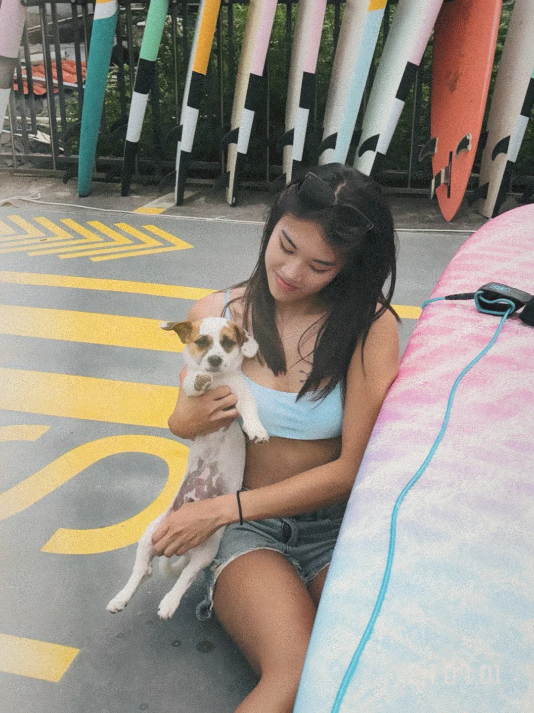 🏖️海边冲浪不能没有小狗🐶！！