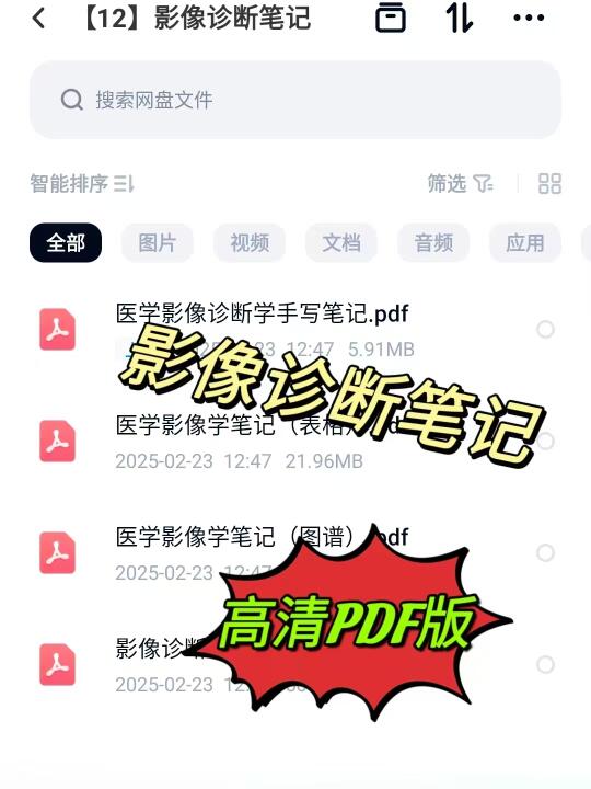 影像诊断笔记高清PDF版🔥！！