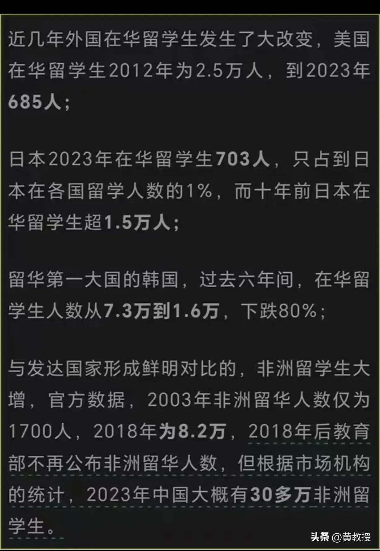 为什么
美国学生，日本学生，韩国学生
不来中国🇨🇳留学了？
怎么才能让更多发