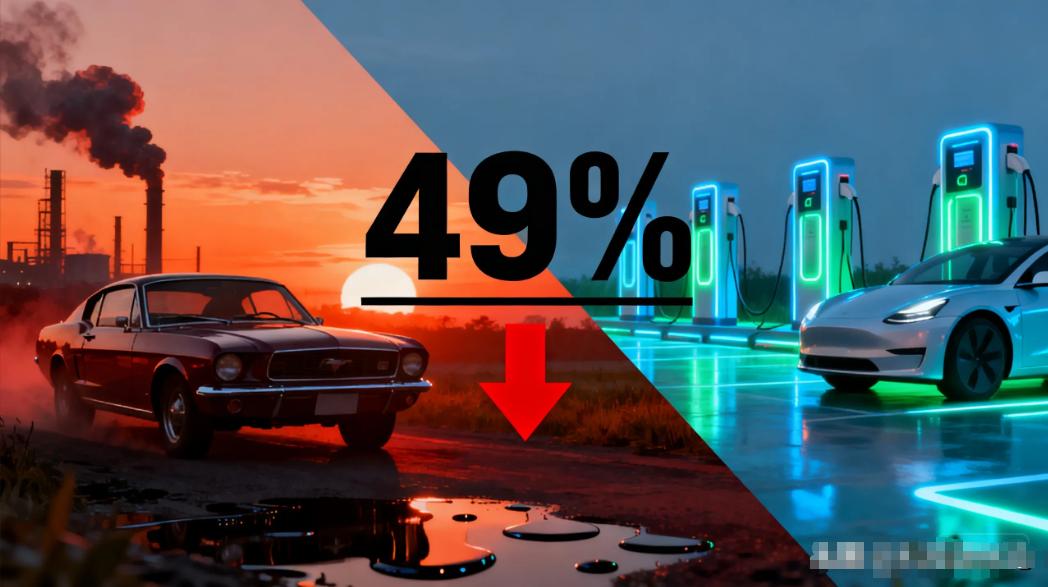 燃油车跌破50%，一个百年帝国的黄昏已至！ 
 
2026年上半年，全球纯燃油车