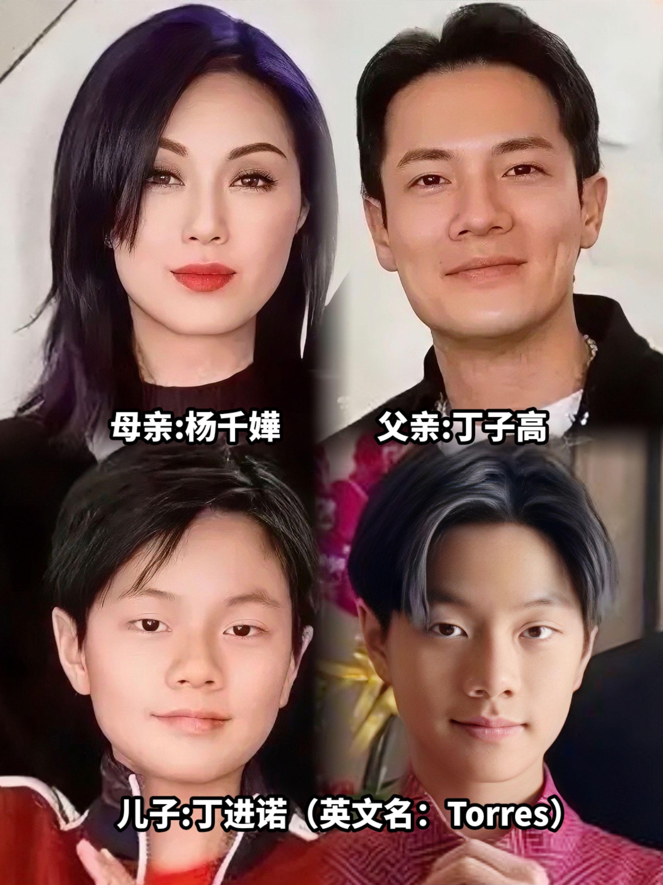 杨千嬅的儿子长得像爸爸多一些。