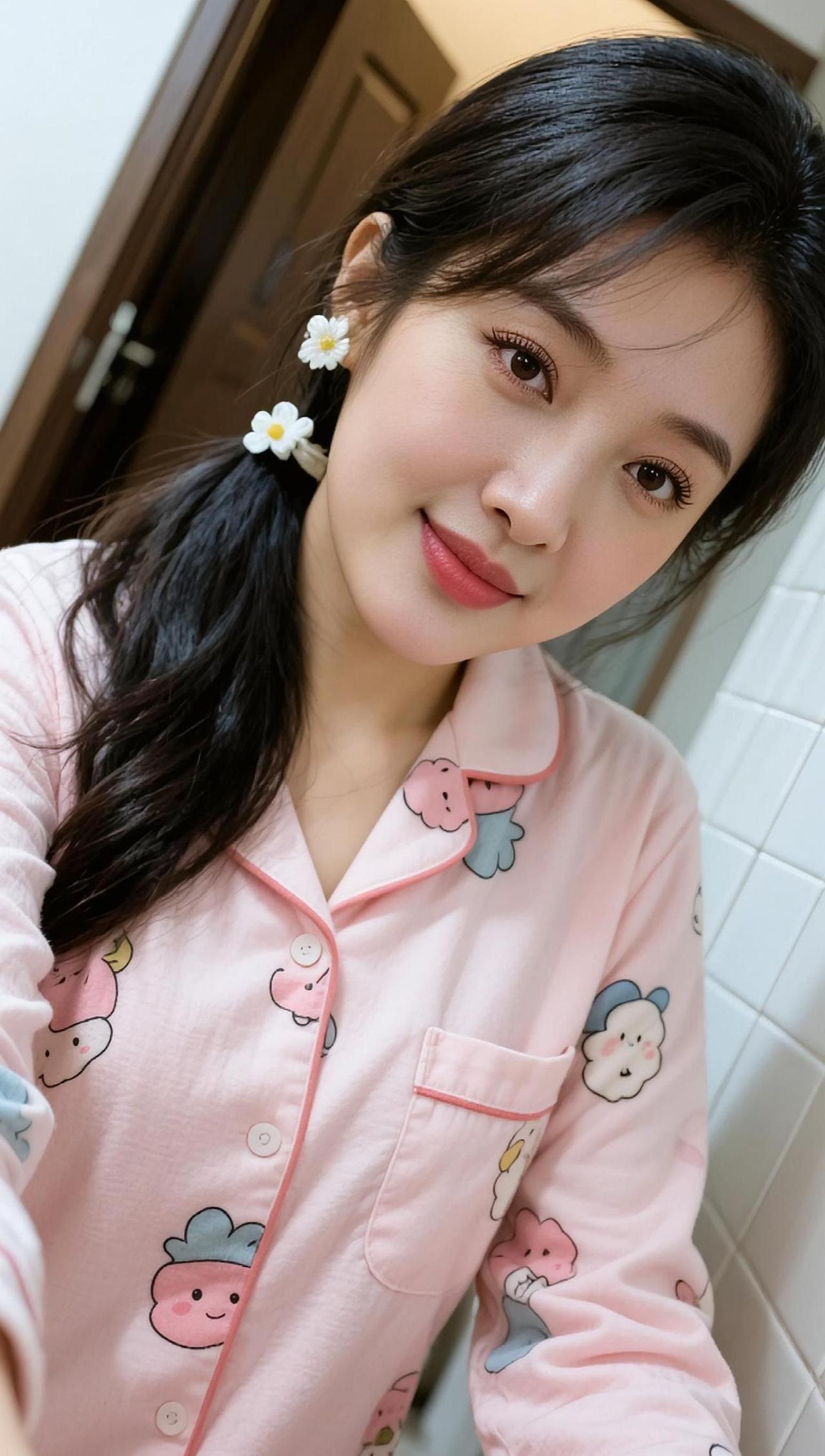 AI日系萌妹自拍 随变ai随便玩 让人着迷的东方之美 触及真心 目不转睛看着你