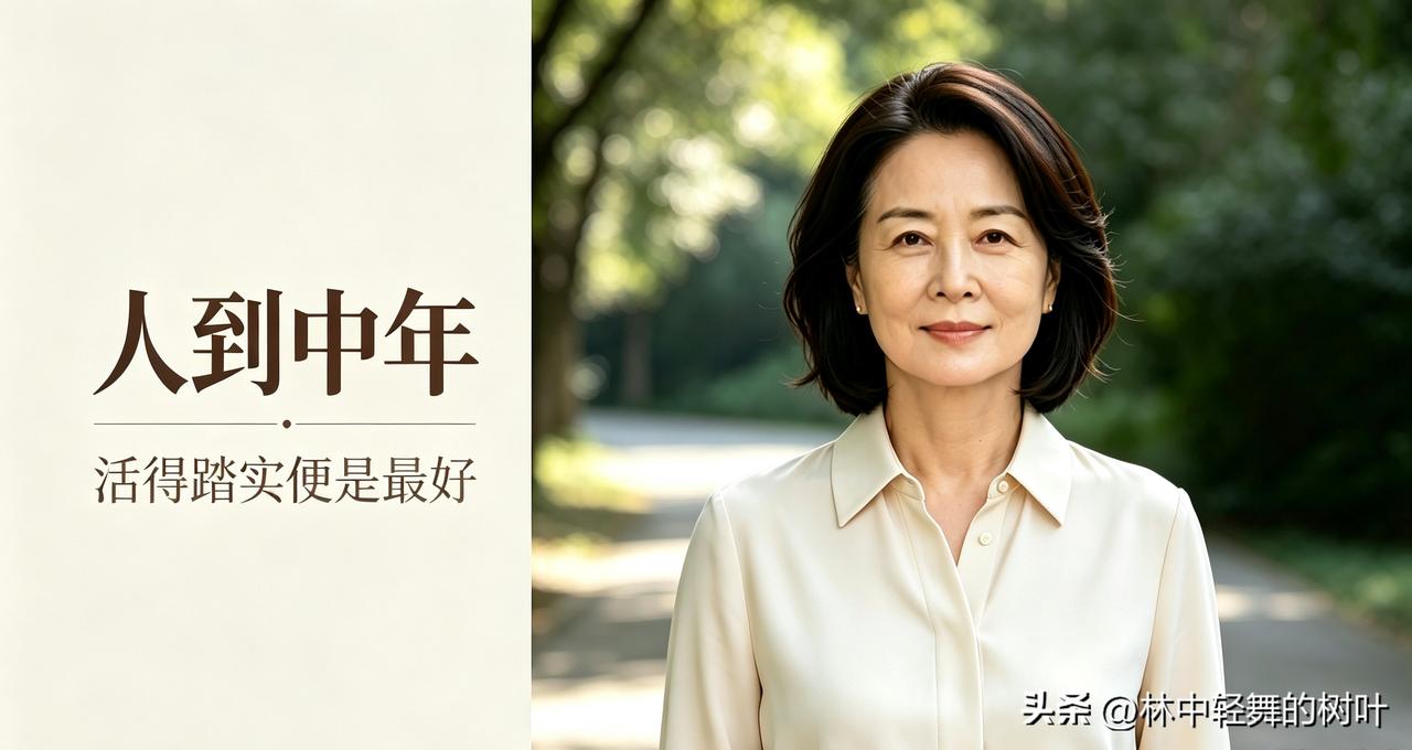 人到中年，不再刻意讨好谁，也不求人人都理解，活得踏实便是最好。
中年感悟