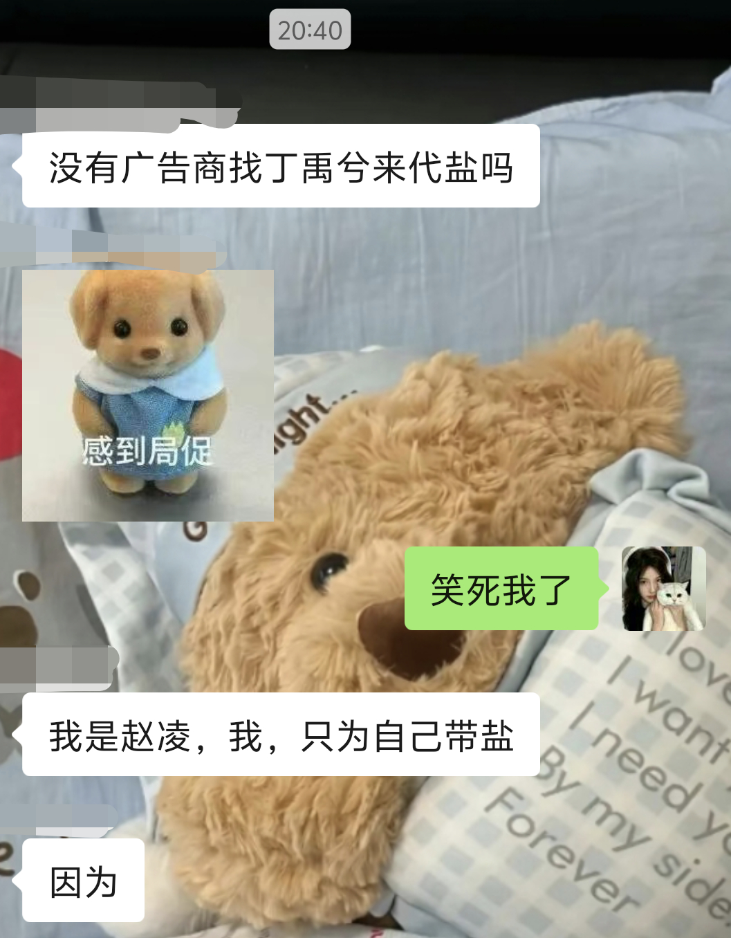 “我是赵凌，我，只为自己带盐”我笑疯了 