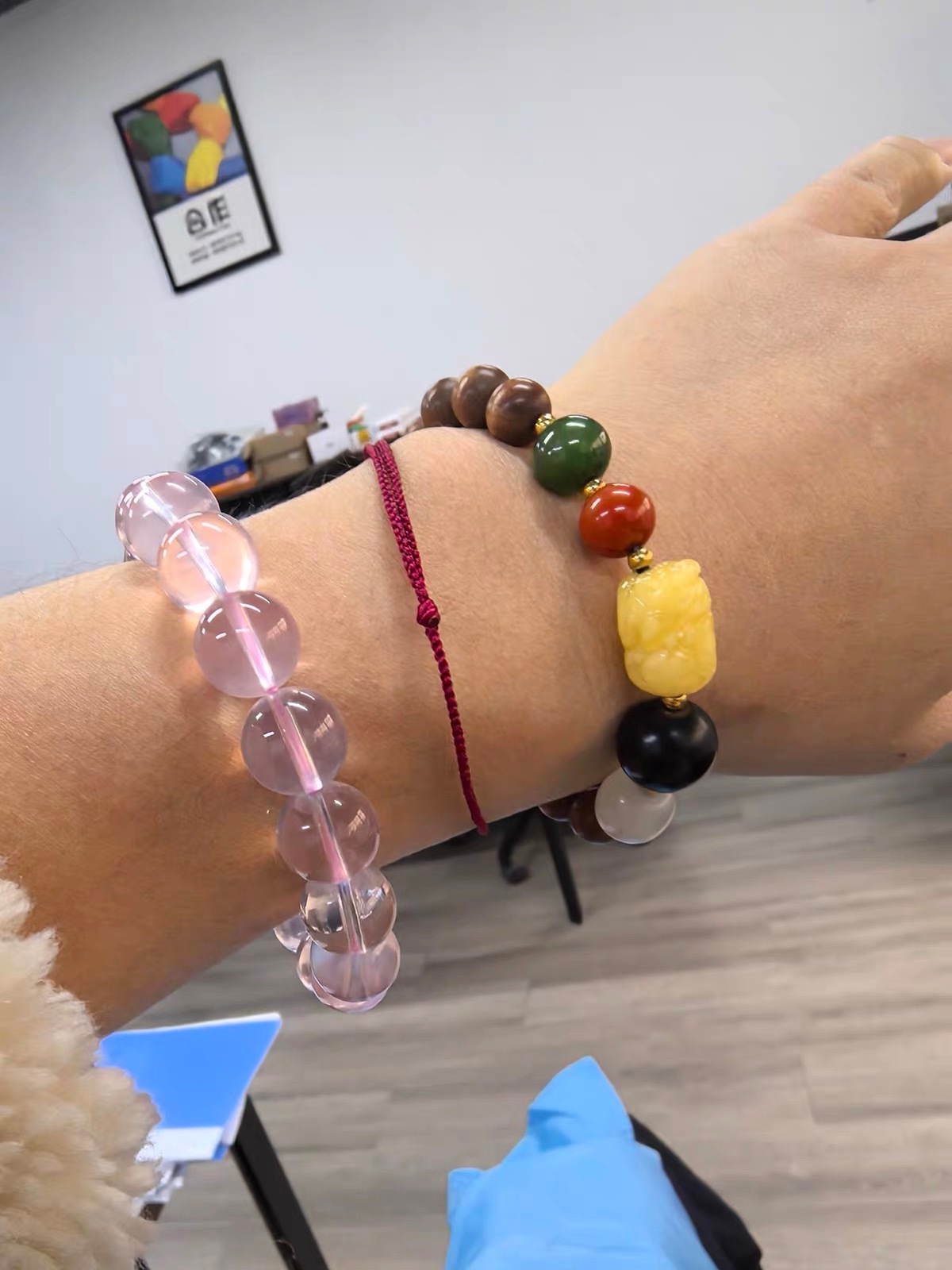 买家秀～莫桑比克粉晶的六芒星也太好看了🌟 