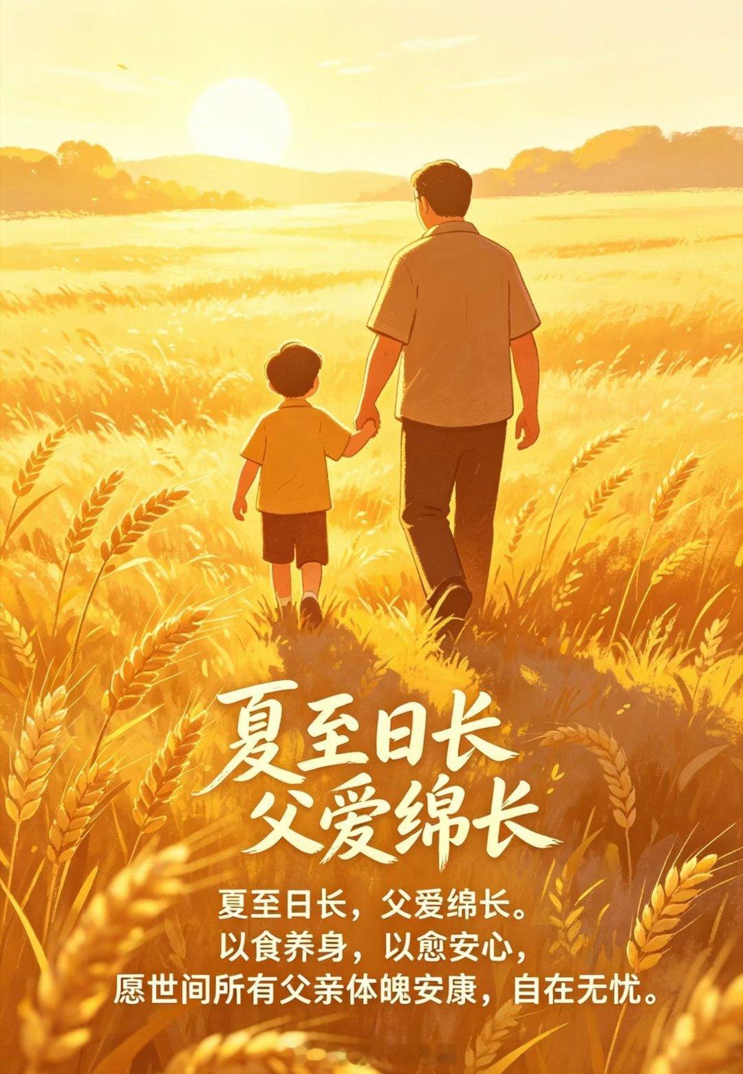 夏至日长，父爱绵长以食养身，以愈安心，愿世间所有父亲体魄安康，自在无忧。父亲节端