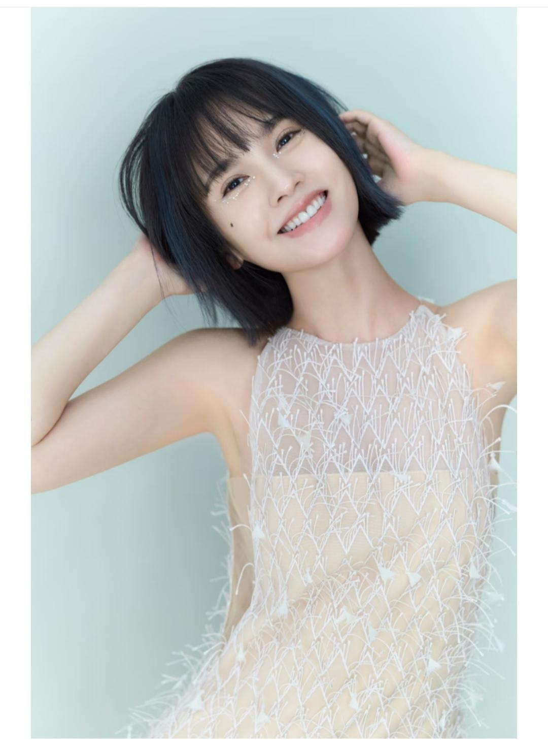 杨丞琳，这发型好好看，看起来很减龄。