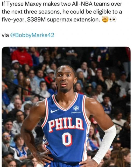 NBA历史最大合同！马克西有望获得5年3.89亿美元的超级顶薪

ESPN薪资专