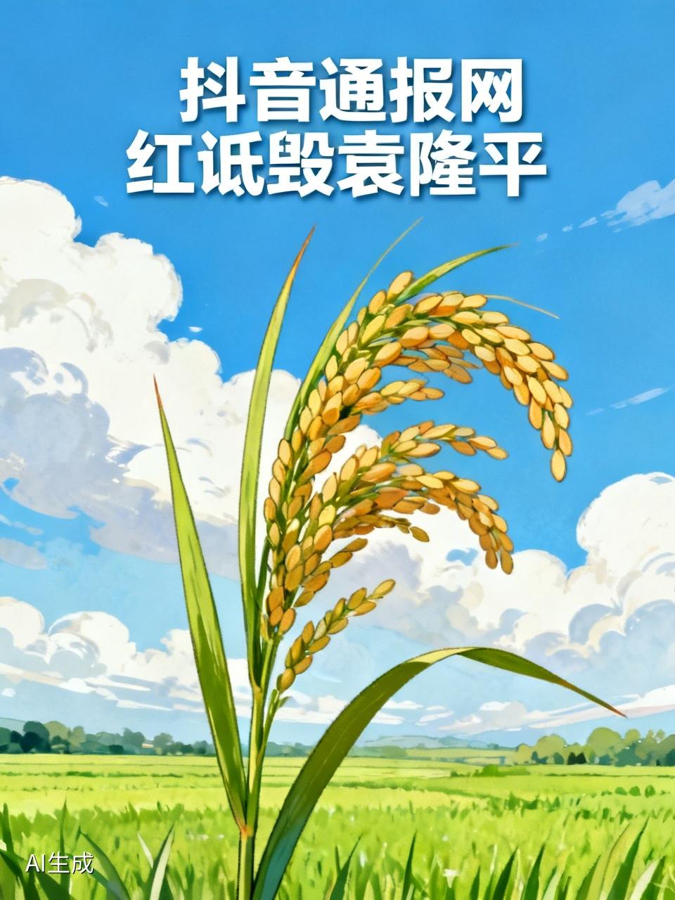 抖音通报网红诋毁袁隆平

谁能想到，靠着200多万粉丝带货的三农网红，竟敢抹黑袁