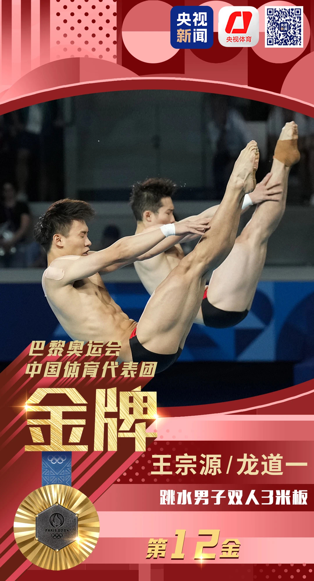 #王宗源龙道一3米板金牌#有惊无险 摘金[打call][打call][打call