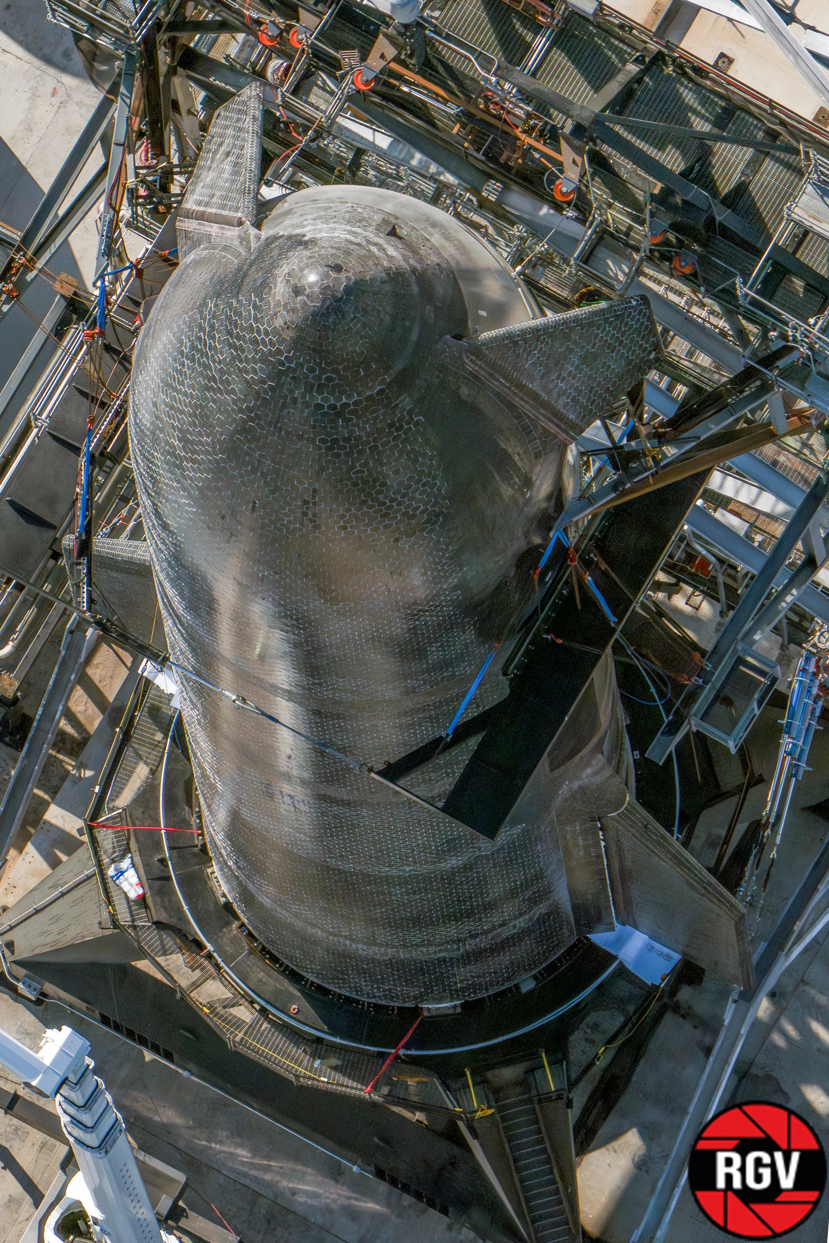 SpaceX星舰飞船S39航拍 