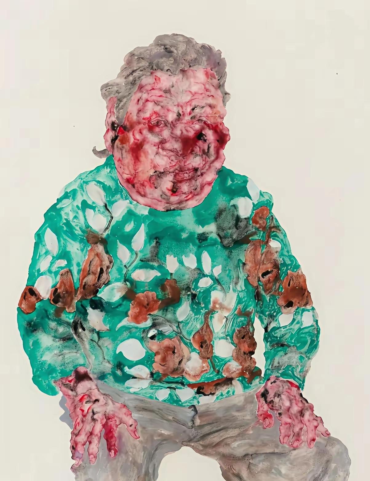 这是清华美院绘画系副教授丁荭的作品，人们不仅要问，这是绘画吗？这是美术作品吗？这