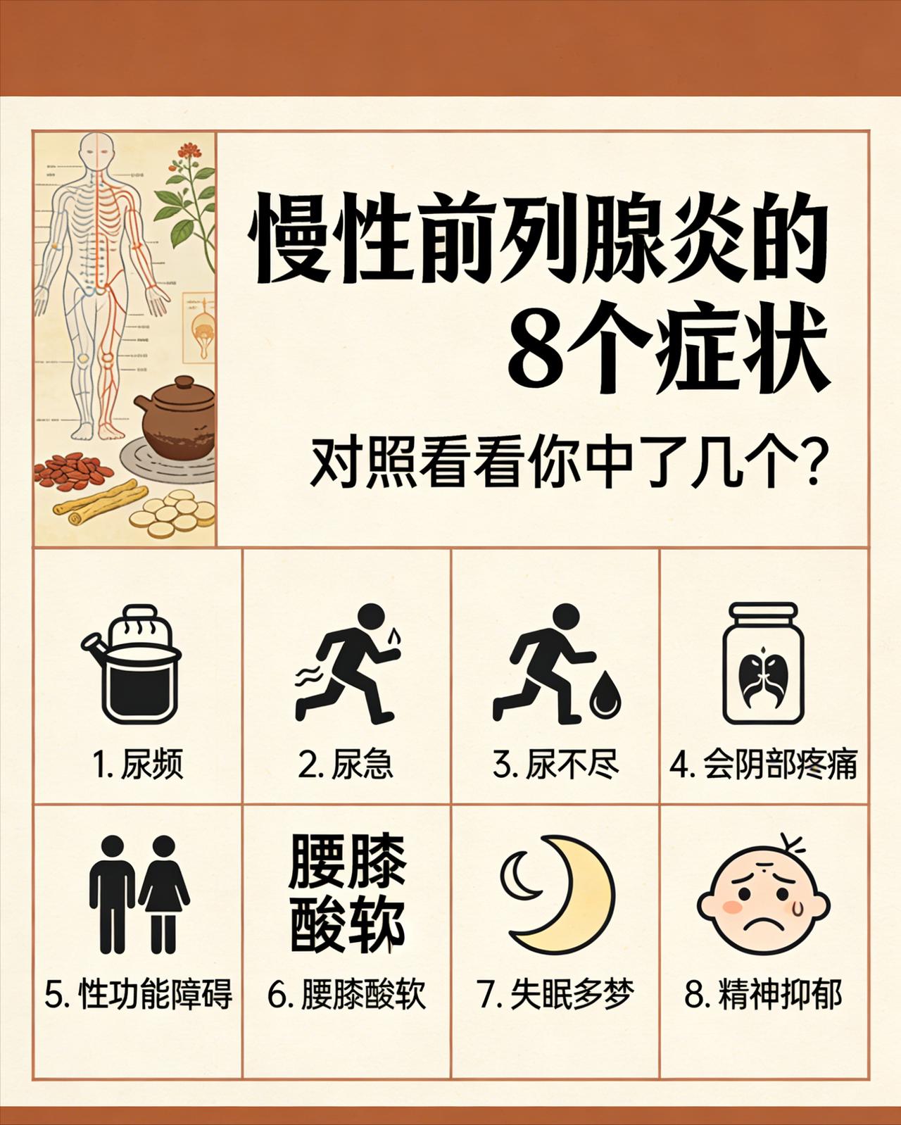 前列腺不适的 8 个信号，对照看看你有吗？