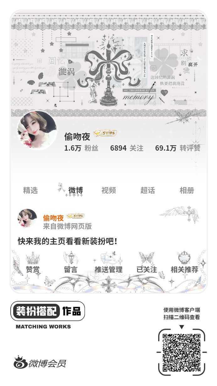 我刚刚完成了一套全新微博装扮搭配！超有个性！快来围观，一起分享装扮灵感吧~网页链
