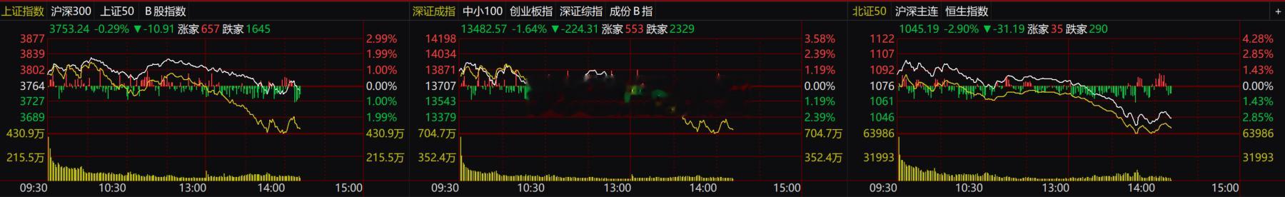 盘中专业分析：当前市场进入情绪最煎熬的阶段，大盘单边下杀翻绿，科技赛道迎来集中深