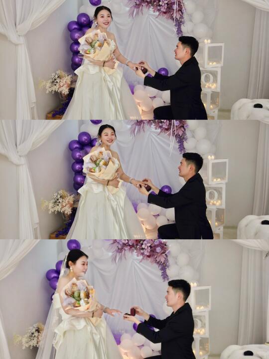 贺州富川/在老家试婚纱的时候被求婚啦❤️❤️