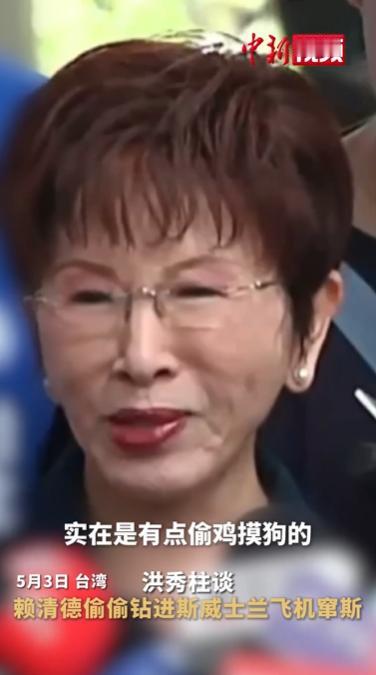洪秀柱谈赖清德偷鸡摸狗式窜访：丢脸！担心他怎么回来，索性留在那得了！

洪秀柱说