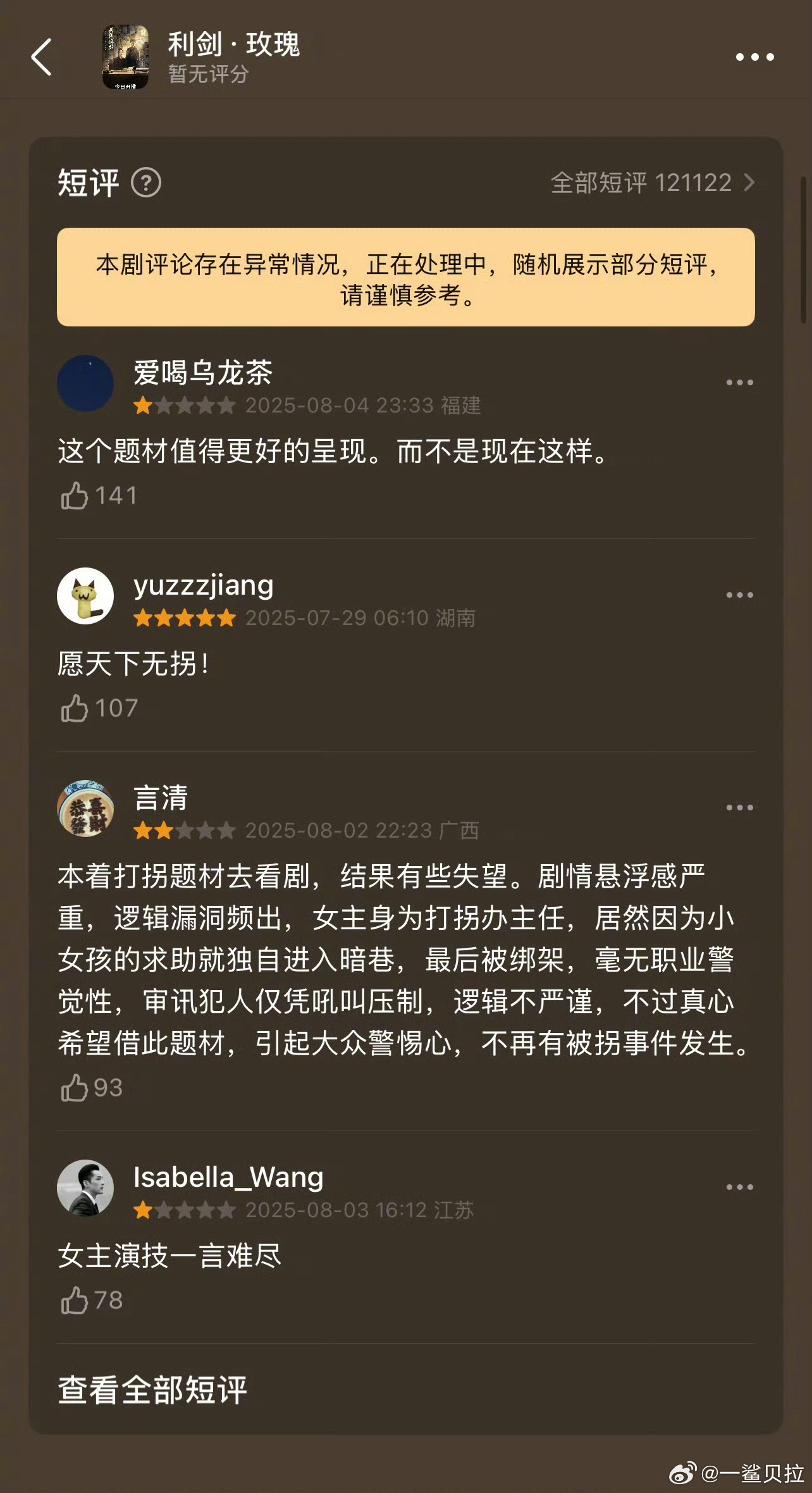 你猜评论异常是因为什么🤗利剑玫瑰评论异常 ​​​