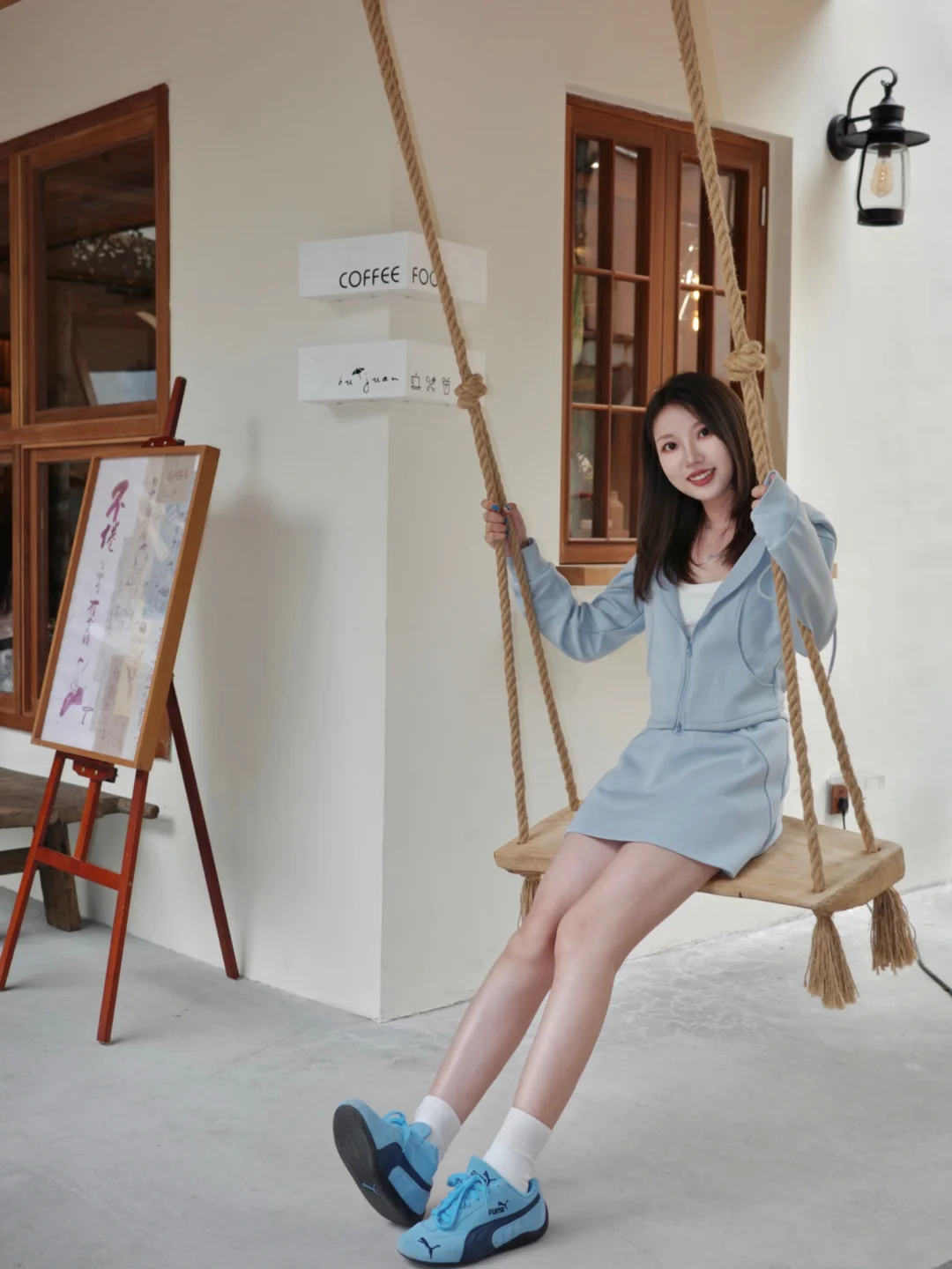 南宁！这家咖啡馆的秋千太chill了！