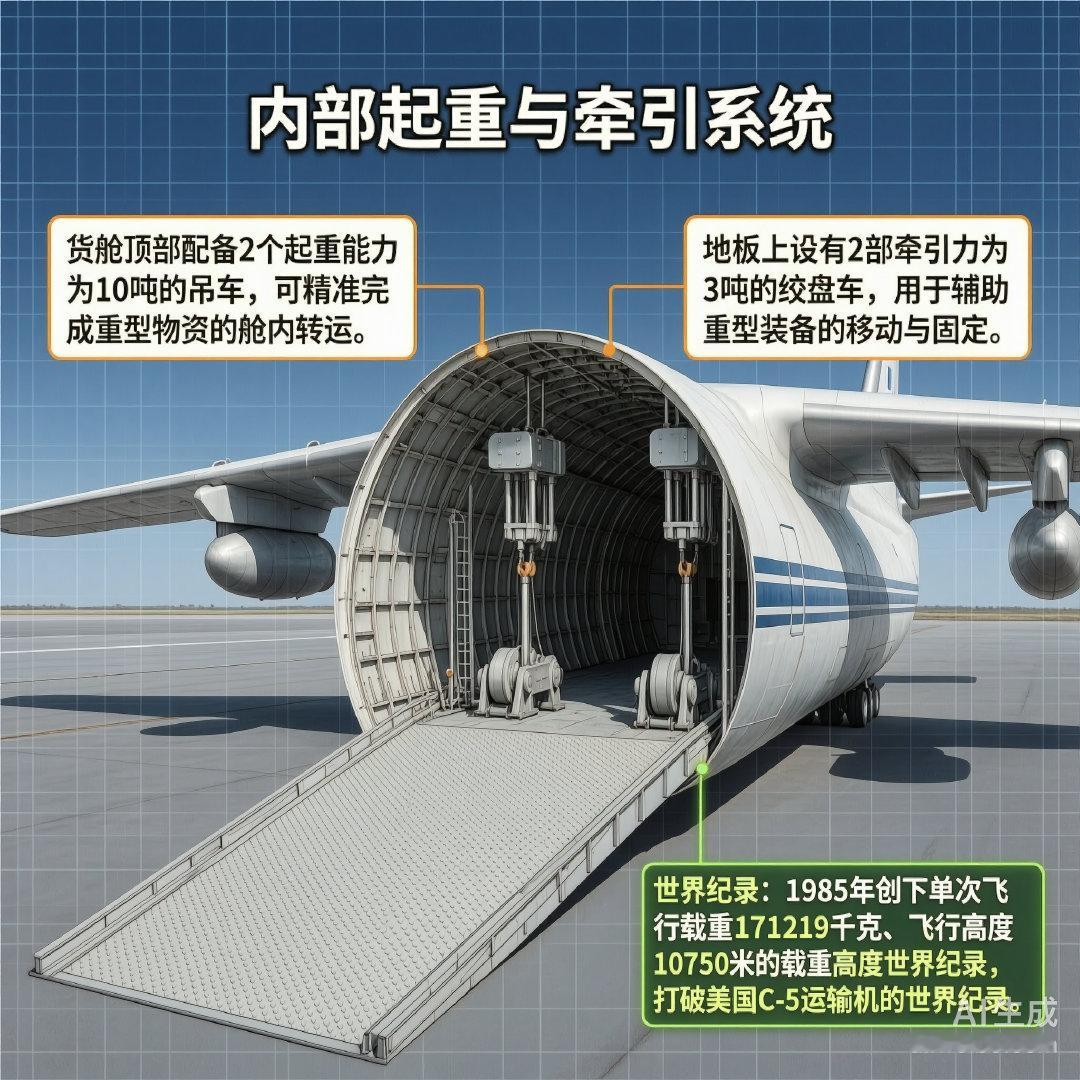 军事ai新视野 俄罗斯An-124“秃鹰”运输机An-124“秃鹰”（Condo