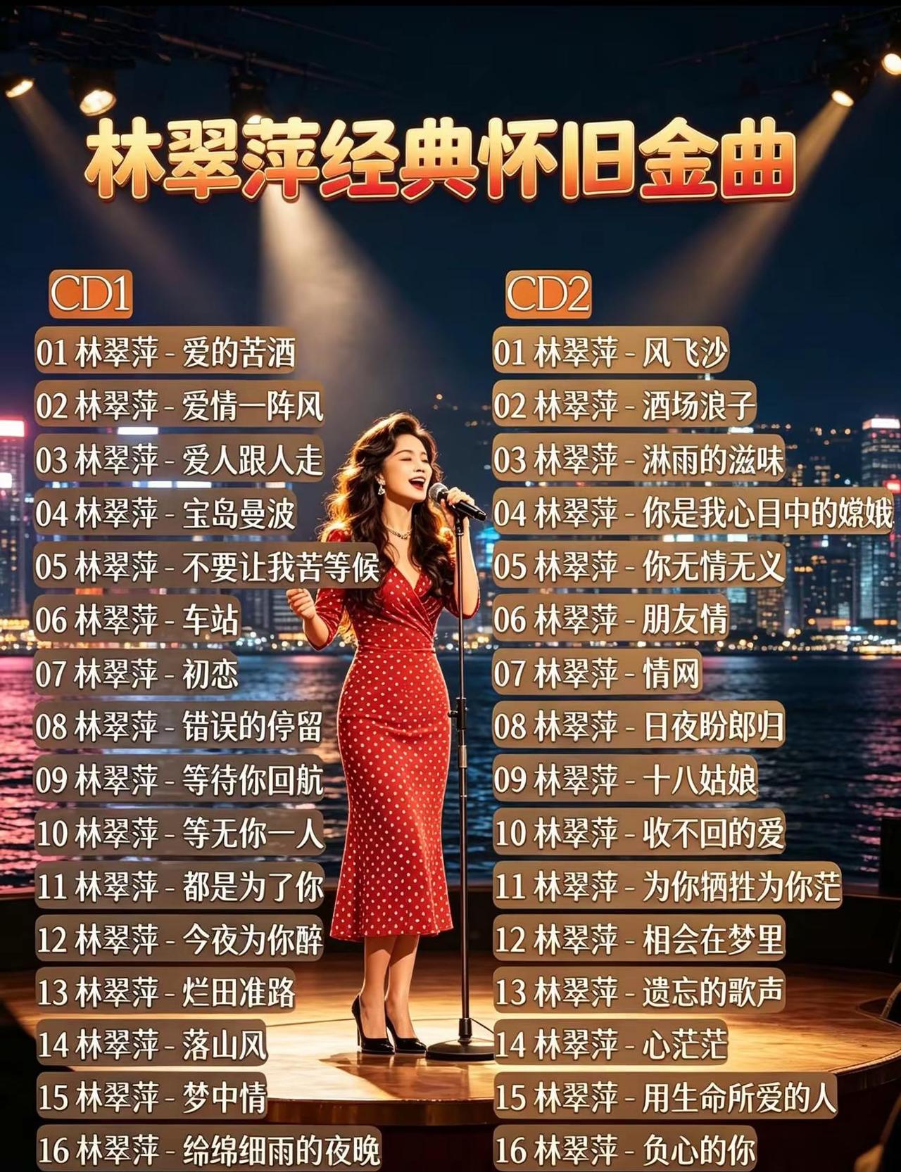 林翠萍经典歌曲 车载cd 林翠萍 风飞沙 cd
