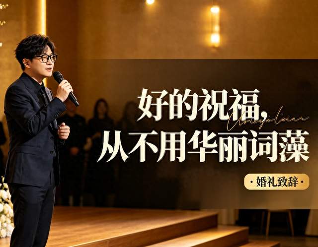 毛不易婚礼致辞刷屏：好的祝福，从不用华丽词藻