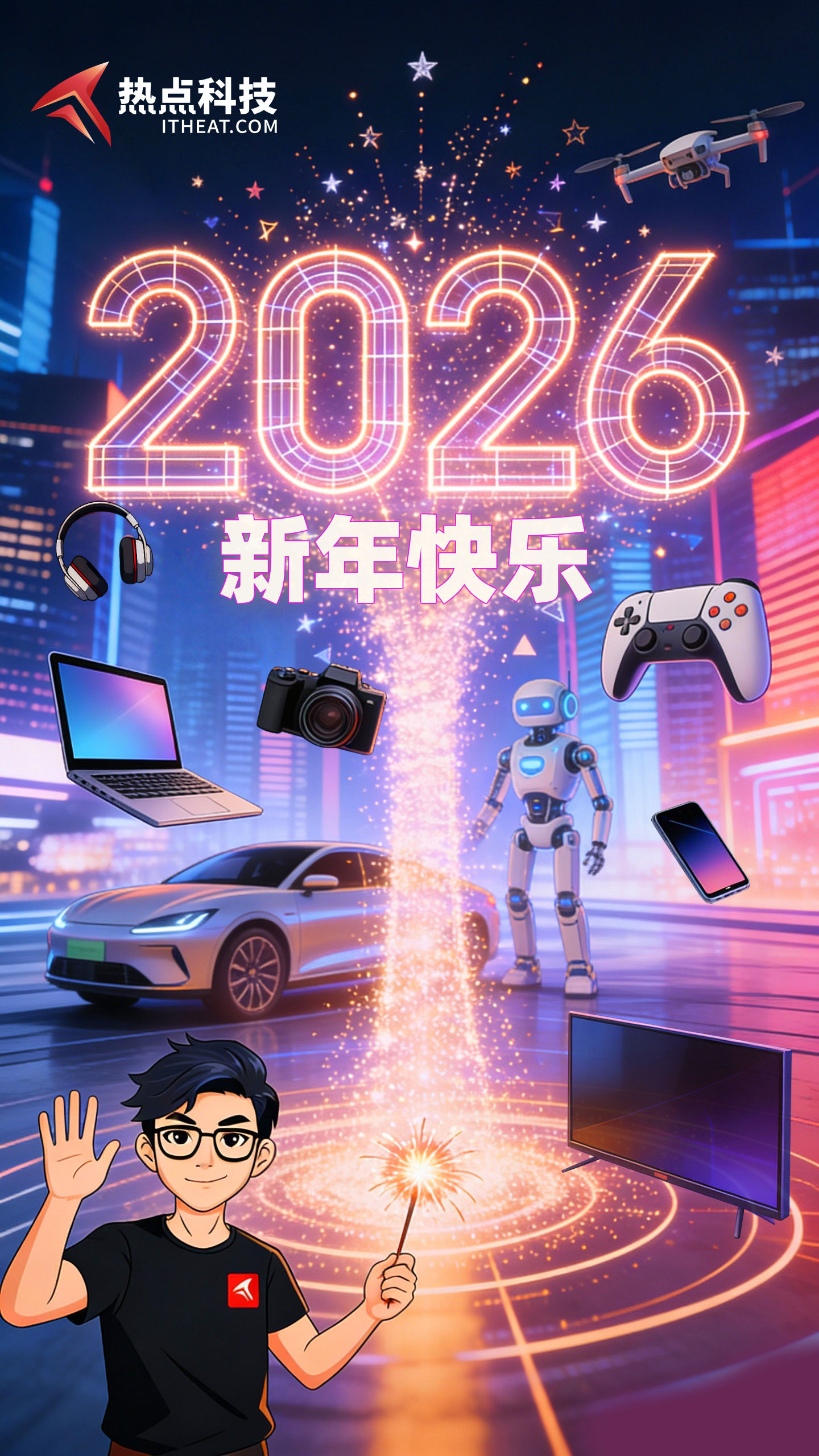 祝大家，2026年新年快乐，策马奔腾！ 
